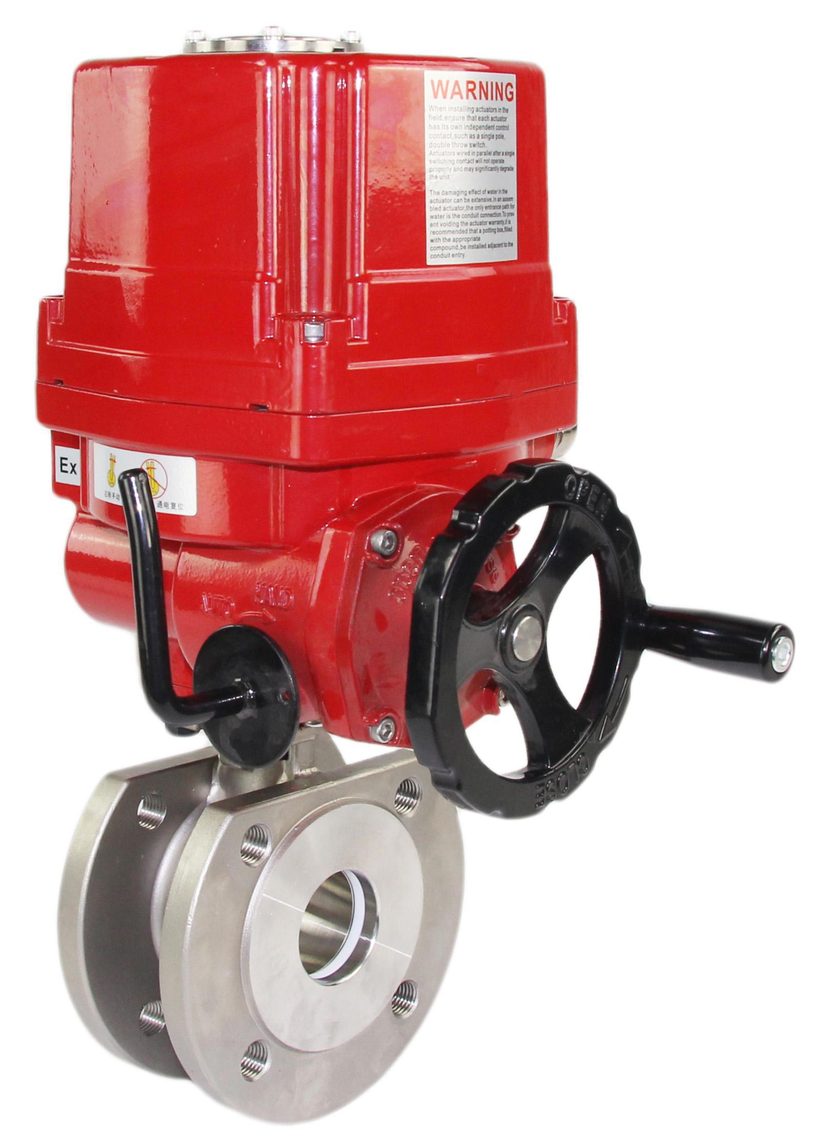 Изображение товара Кран шаровой электрический DN.RU 1/2" 16 бар нержавеющая сталь IP67 Россия