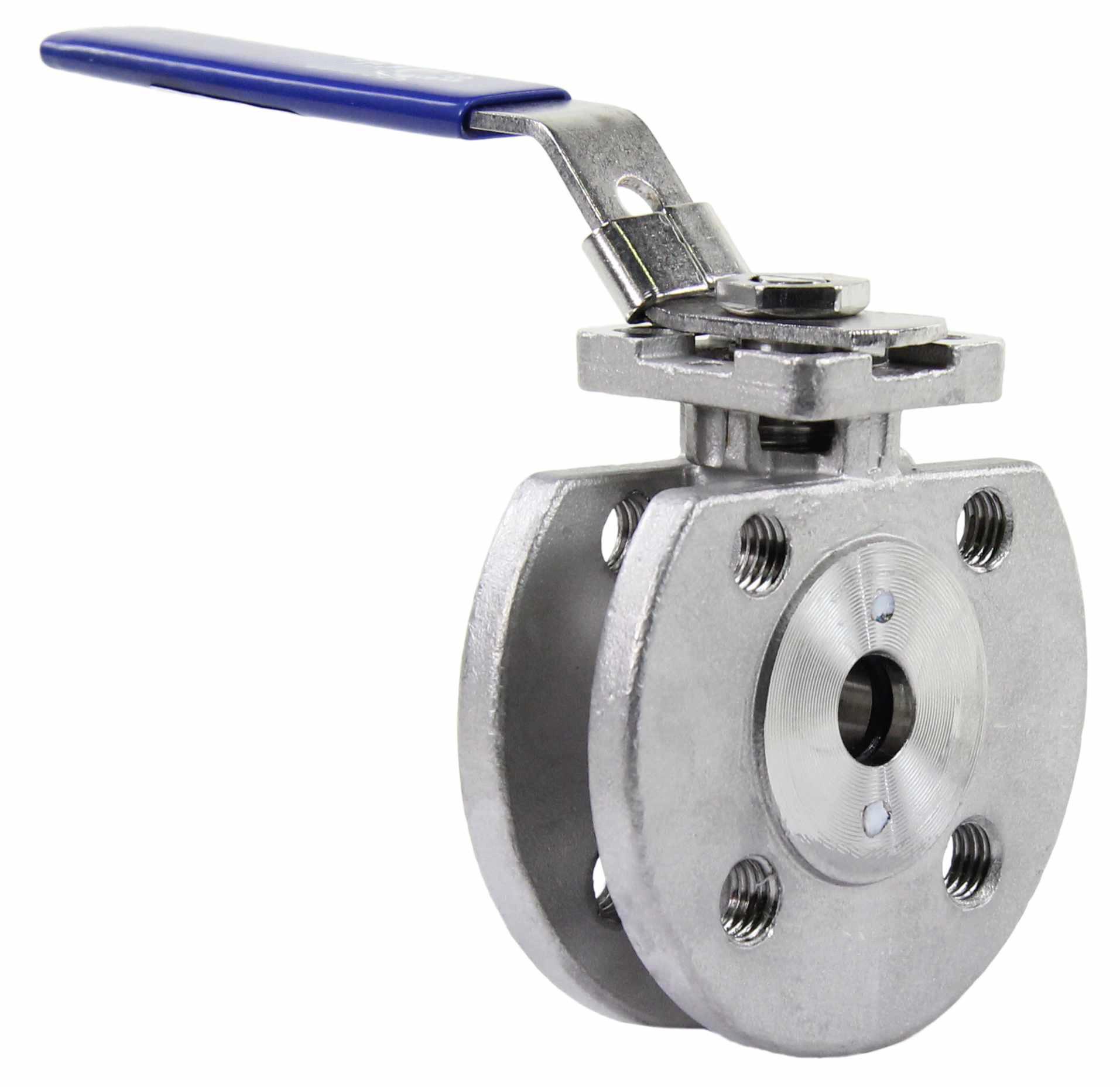 Изображение товара Кран шаровой ручной Dn.ru 1/2" 16 бар фланцевый нержавеющая сталь D160-04802