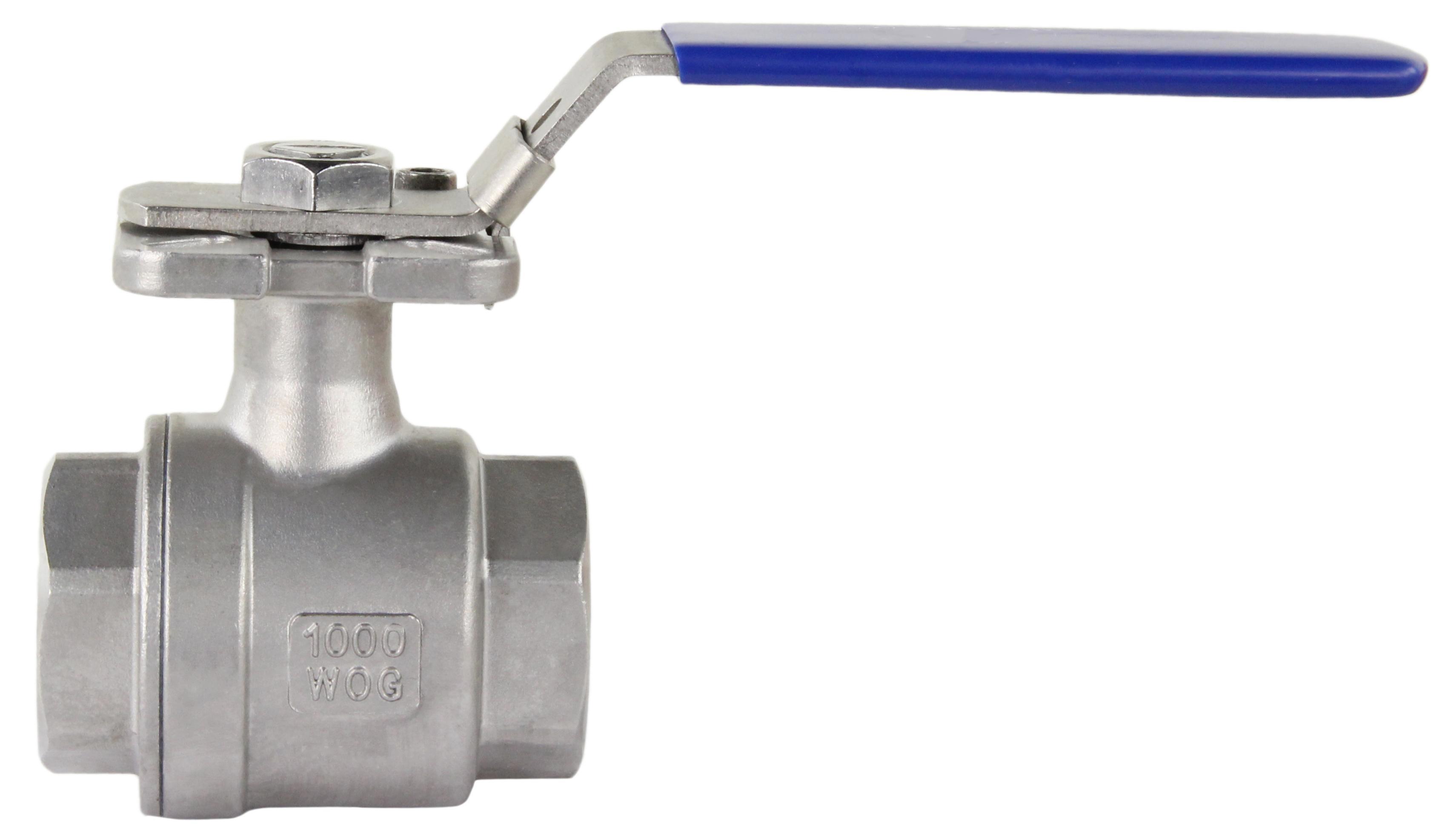 Изображение товара Кран шаровой ручной DN.ru 1 1/4 63 бар нержавеющая сталь для водоснабжения и отопления