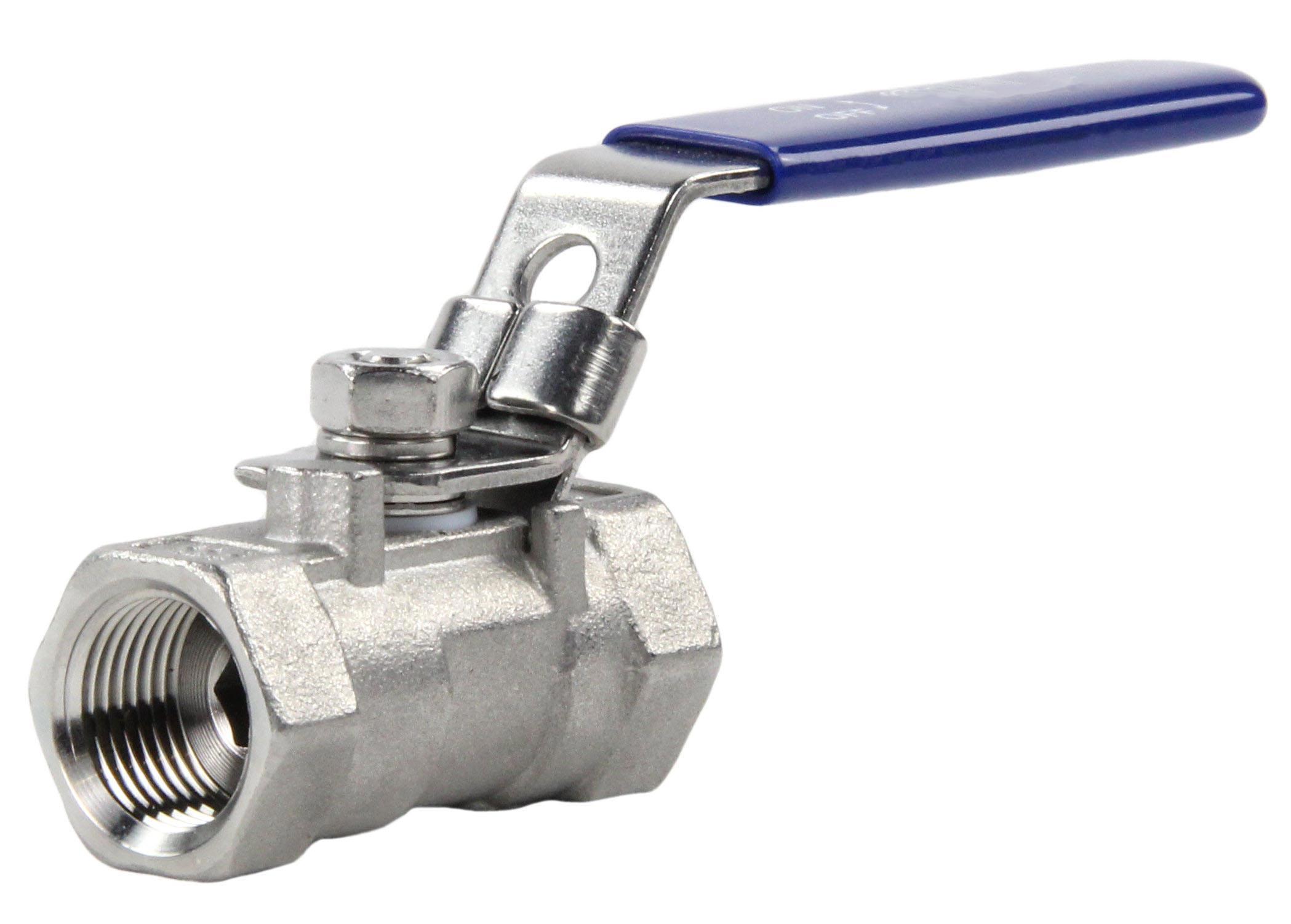 Изображение товара Кран шаровой ручной Dn.ru 1 1/2" 63 бар внутренняя резьба нержавеющая сталь D160-00238