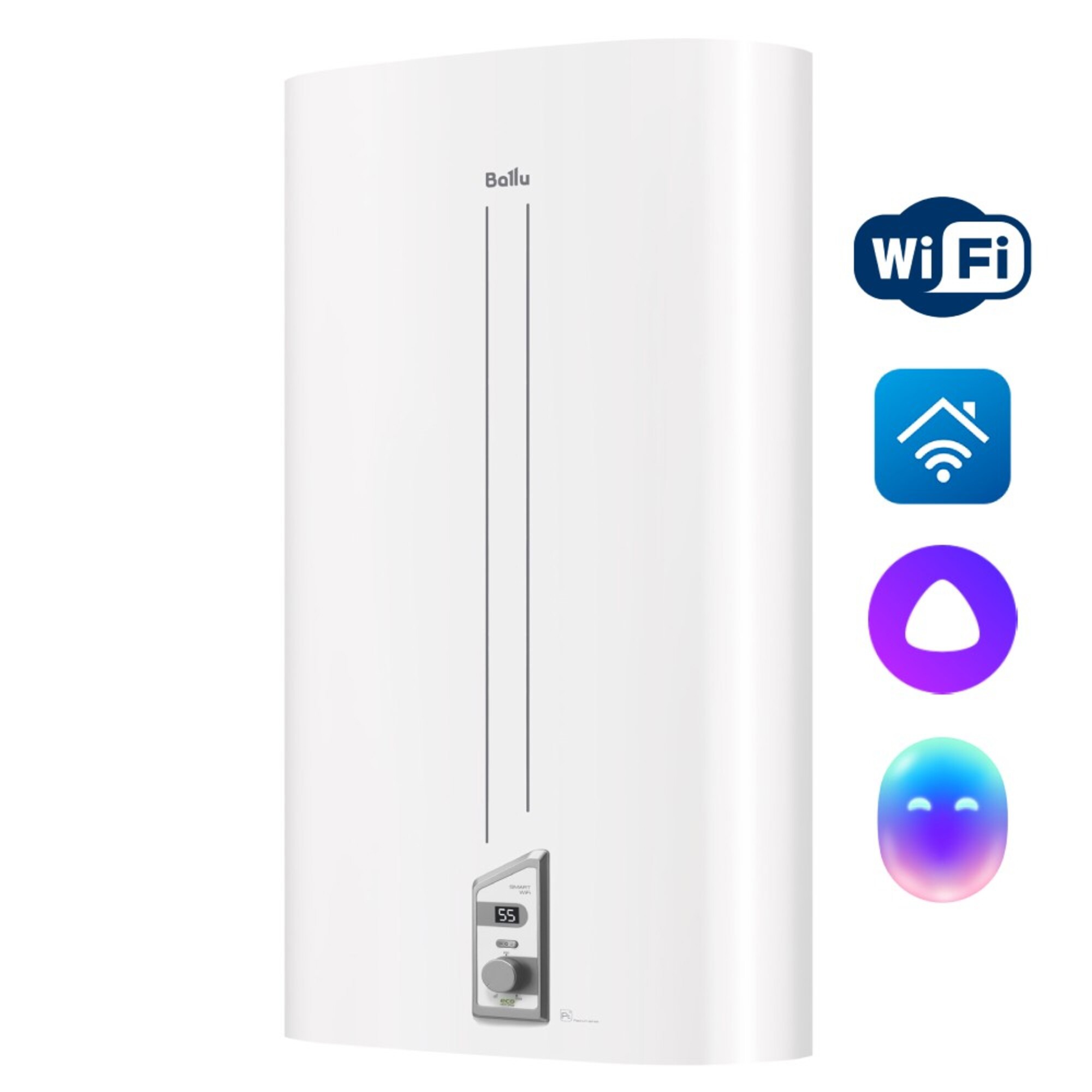 Изображение товара Накопительный электрический водонагреватель Ballu 100 л WiFi управление