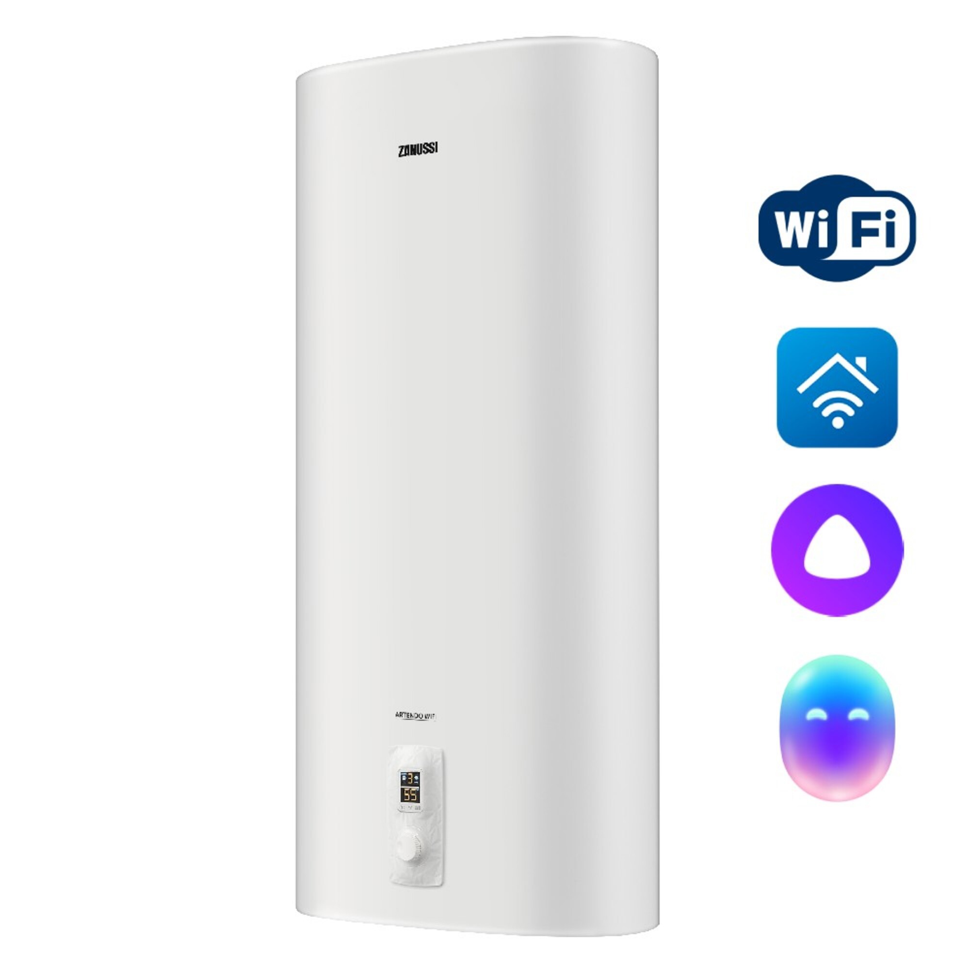 Изображение товара Накопительный водонагреватель Zanussi ZWH/S 50 2 кВт нержавеющая сталь Wi-Fi