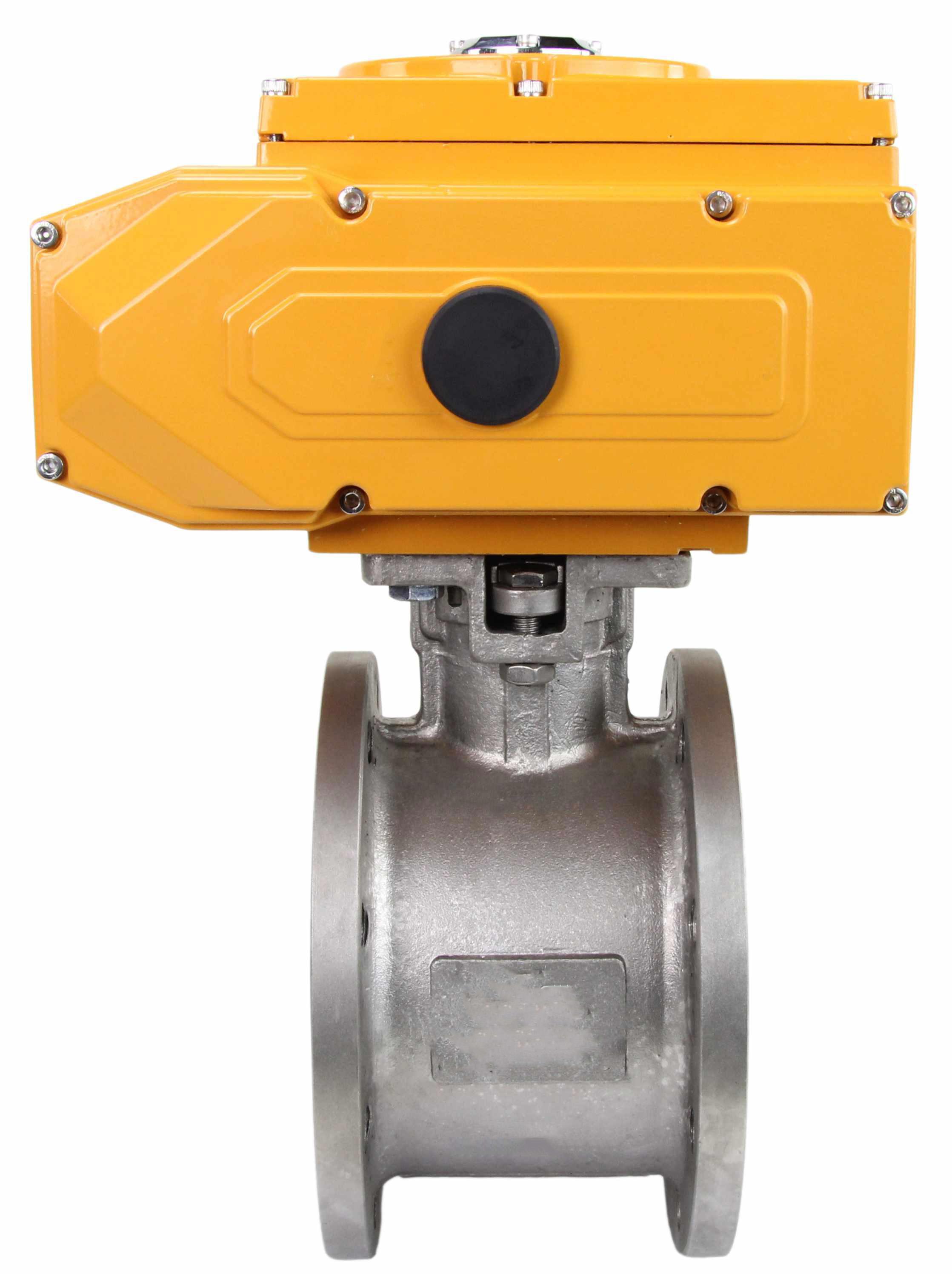 Изображение товара Кран шаровой электроприводной DN.ru 4'' 16 бар нержавеющая сталь фланцевый