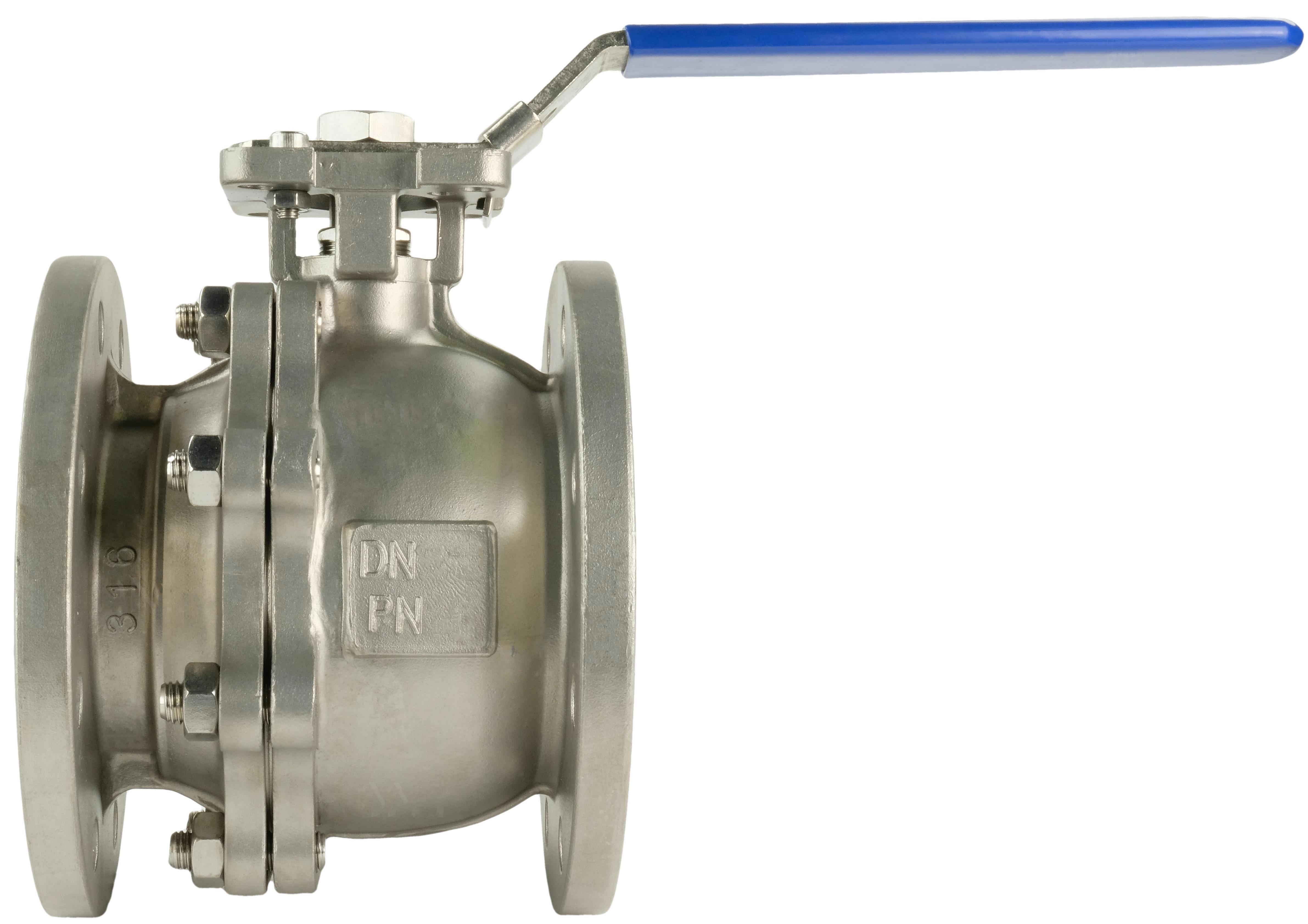 Изображение товара Кран шаровой DN.ru DN.100 16Бар нержавеющий фланцевый ручной