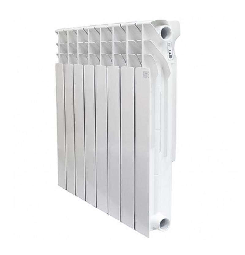 Изображение товара Радиатор STI BIMETAL 500-100 8 секций боковое подключение белый