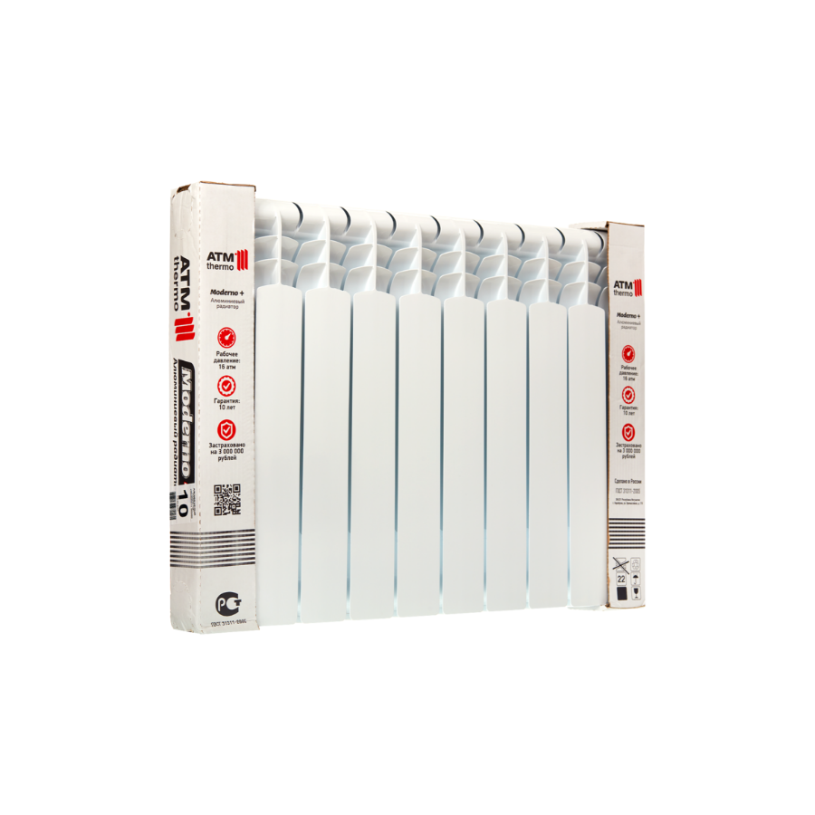 Изображение товара Радиатор Atm thermo BiM50080-14 500/80 14 секций боковое подключение биметалл белый