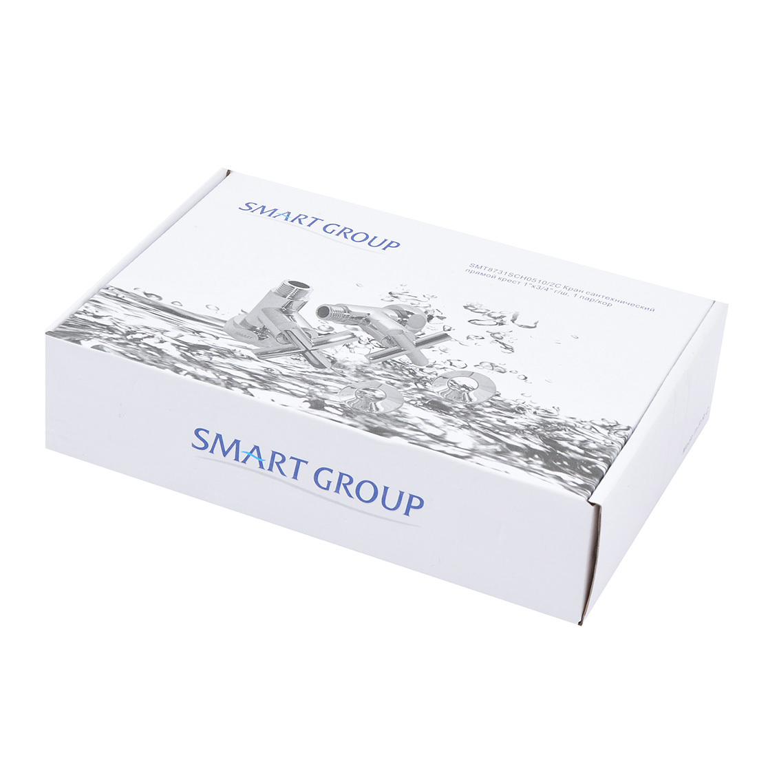 Изображение товара Регулируемый прямой кран для полотенцесушителя Smartgroup SMT8731SCH0510/2C 1"х3/4"