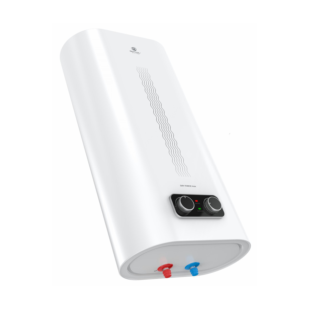 Изображение товара Накопительный водонагреватель электрический 30 л Royal Clima RWH-DF30-FS 112270 2 кВт нержавеющая сталь сухой ТЭН