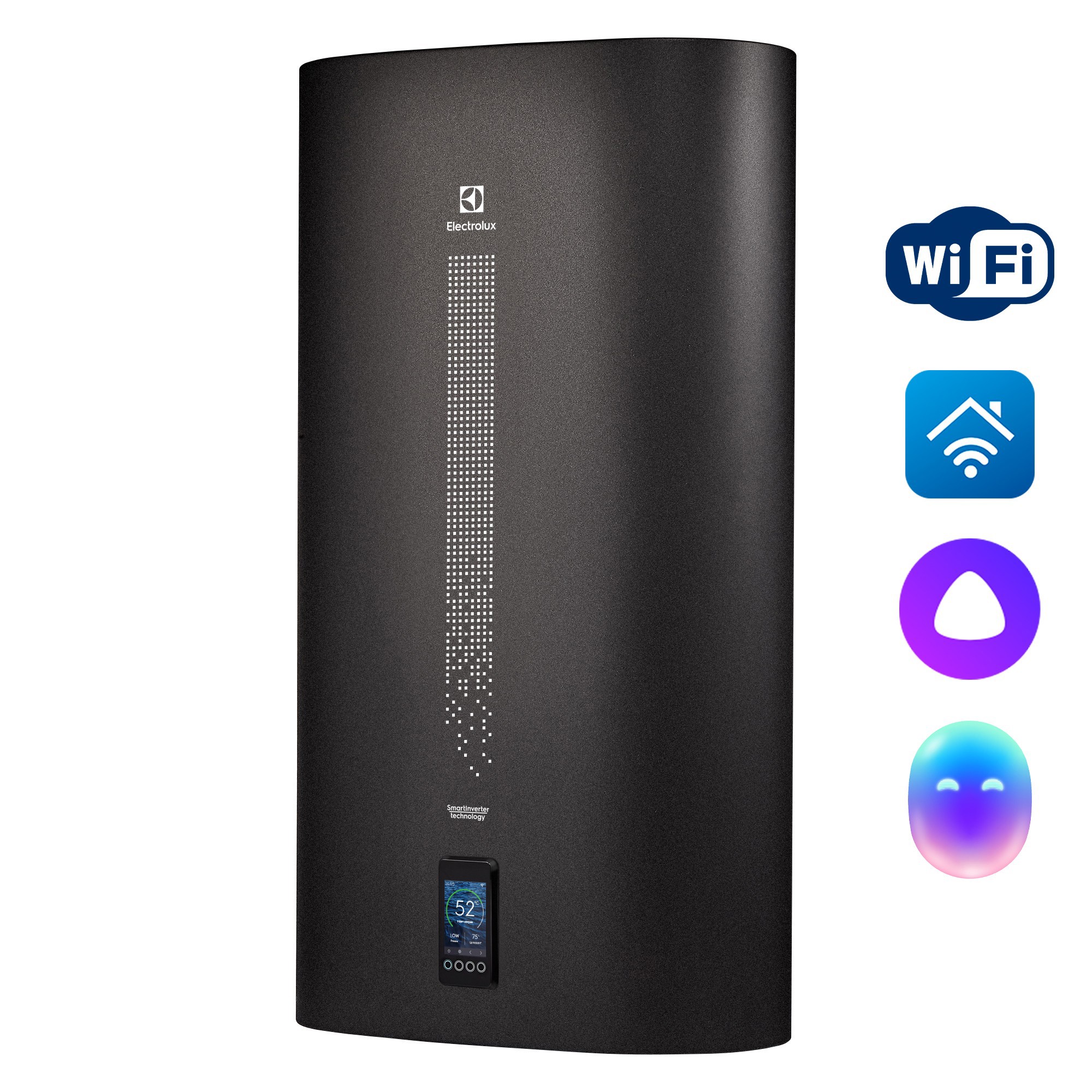 Изображение товара Накопительный водонагреватель электрический 100 л Electrolux EWH 100 SmartInverter Grafit 121010 2 кВт нержавеющая сталь сухой ТЭН