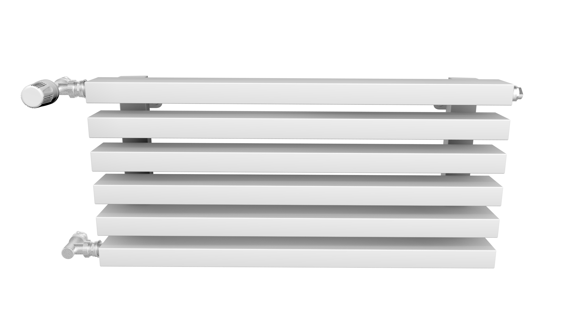 Изображение товара Вертикальный трубчатый радиатор Guardo Retta 6 секций 1500х280 мм боковое подключение сталь белый м