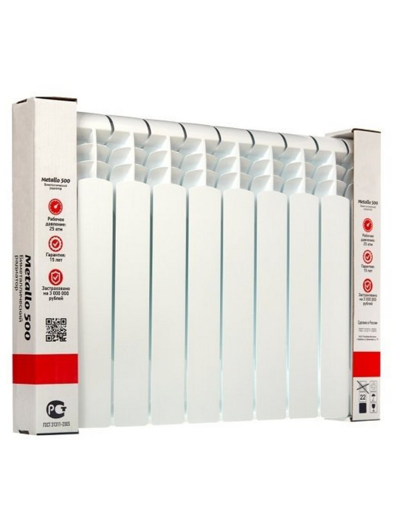 Изображение товара Радиатор секционный ATM Thermo Metallo BiM50080-10 10 секций боковое подключение