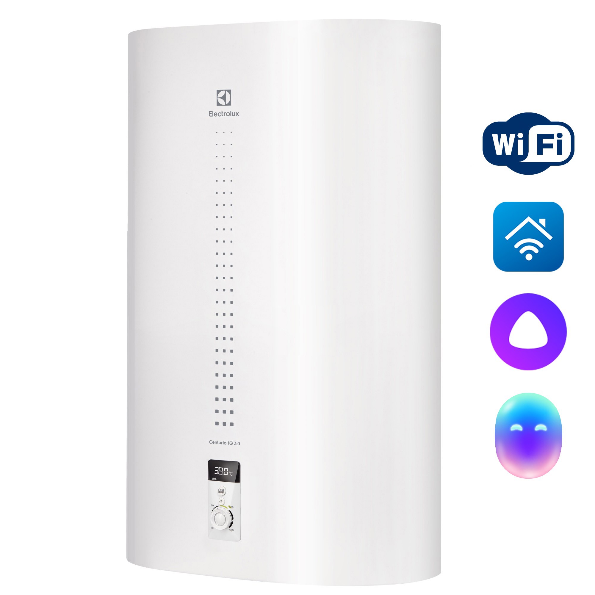 Изображение товара Электрический накопительный водонагреватель Electrolux EWH 80, 80л, Wi-Fi, металлический бак
