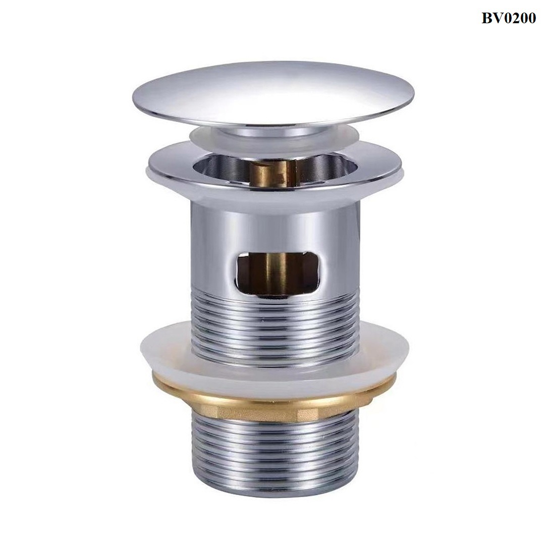 Изображение товара Донный клапан для раковины с переливом Bond BV0200 Ø40 клик-клак цвет хром