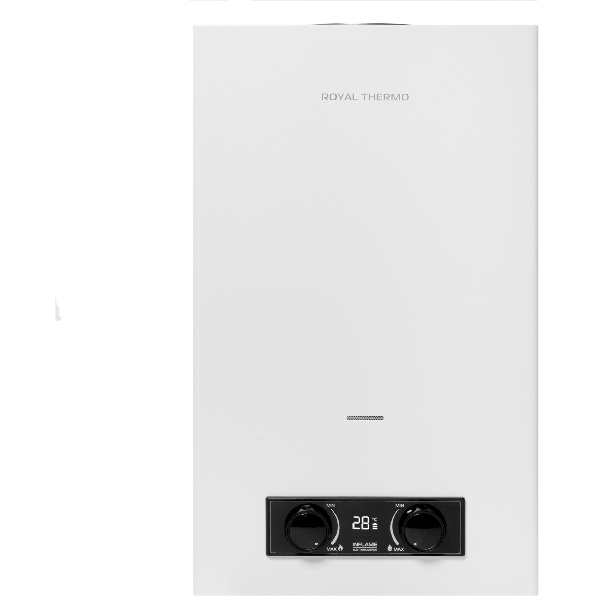 Изображение товара Газовый проточный водонагреватель Royal thermo GWH 10 Inflame 20 кВт белый