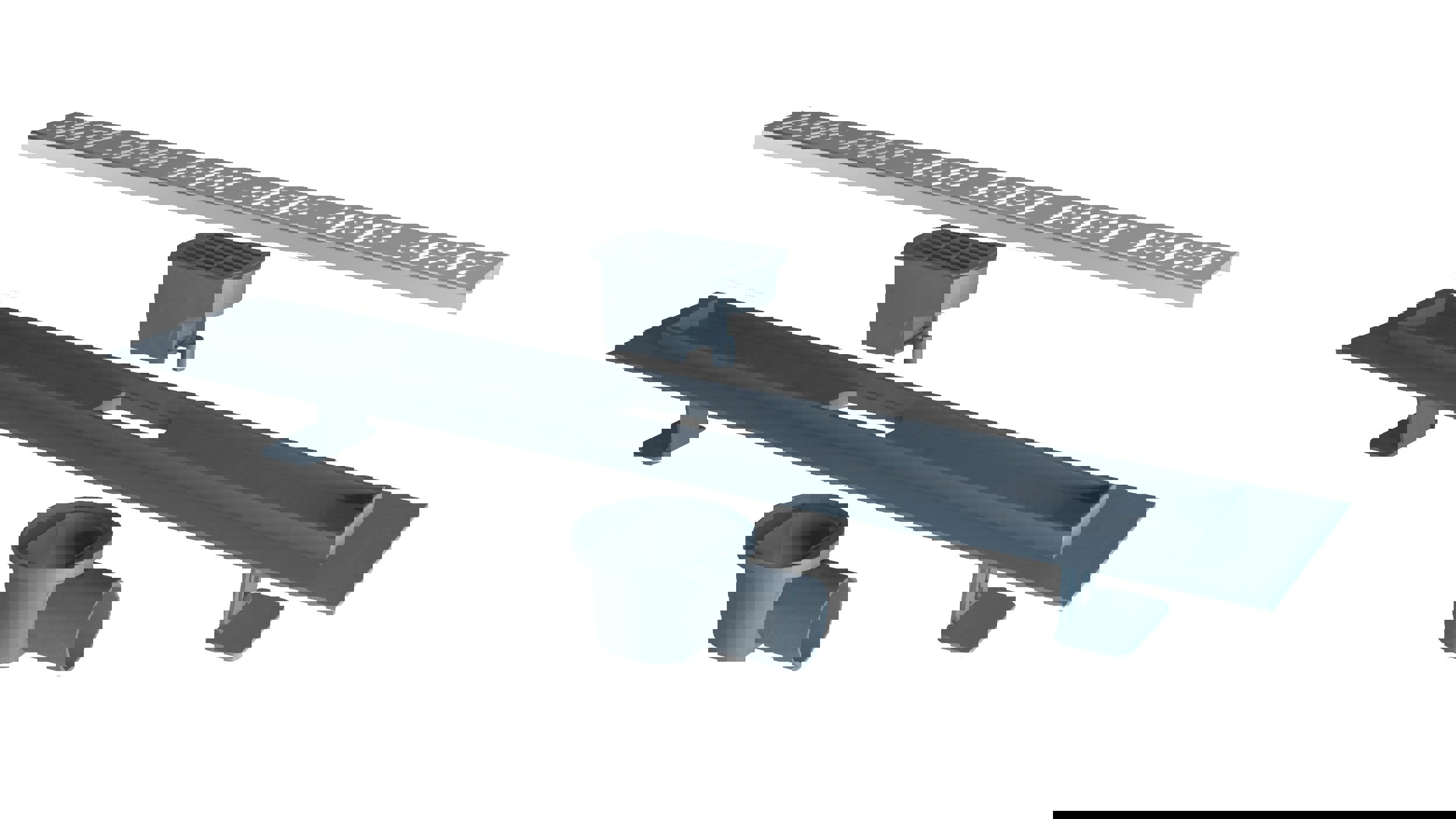 Изображение товара Трап для душа Flissen 700DT70PB с сухим затвором 7x70 см