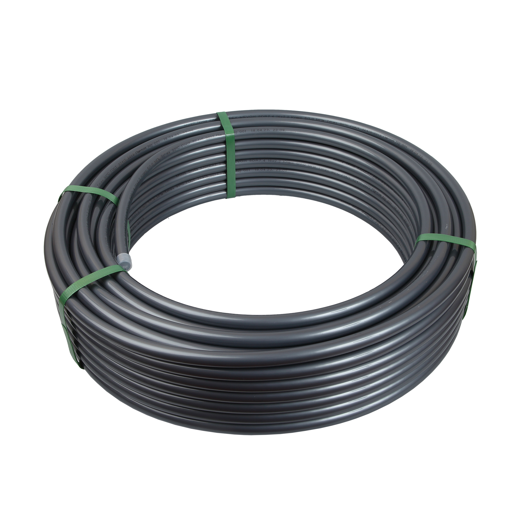 Изображение товара Труба из сшитого полиэтилена SANEXT PE-Xa 32x4.4 мм PN10 бухта 100 м серый