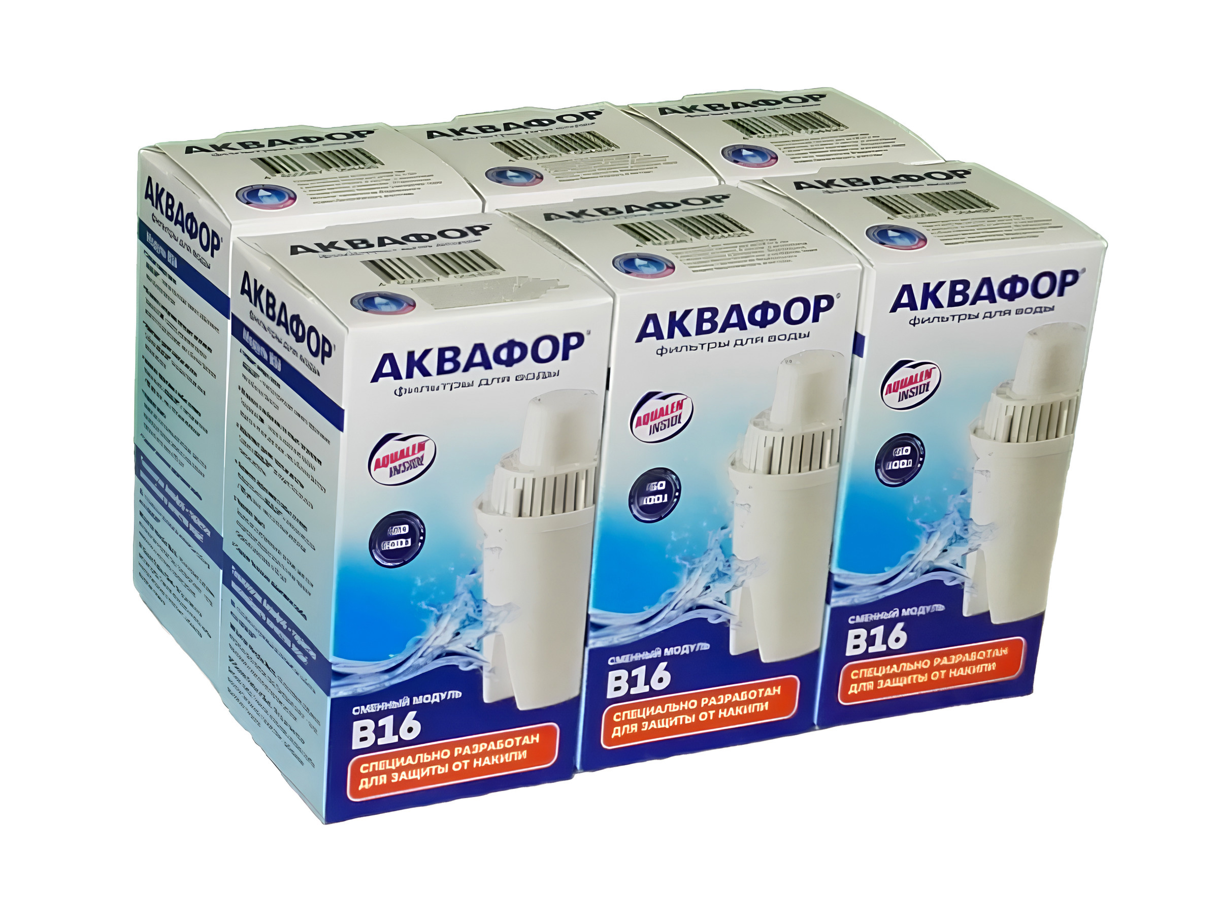 Изображение товара Кассета для фильтра Аквафор В16 6 шт 210л