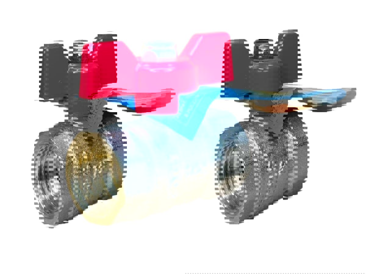 Изображение товара Кран шаровой прямой Sanext 8753 DN25 PN40 1" ВР латунь ручка бабочка