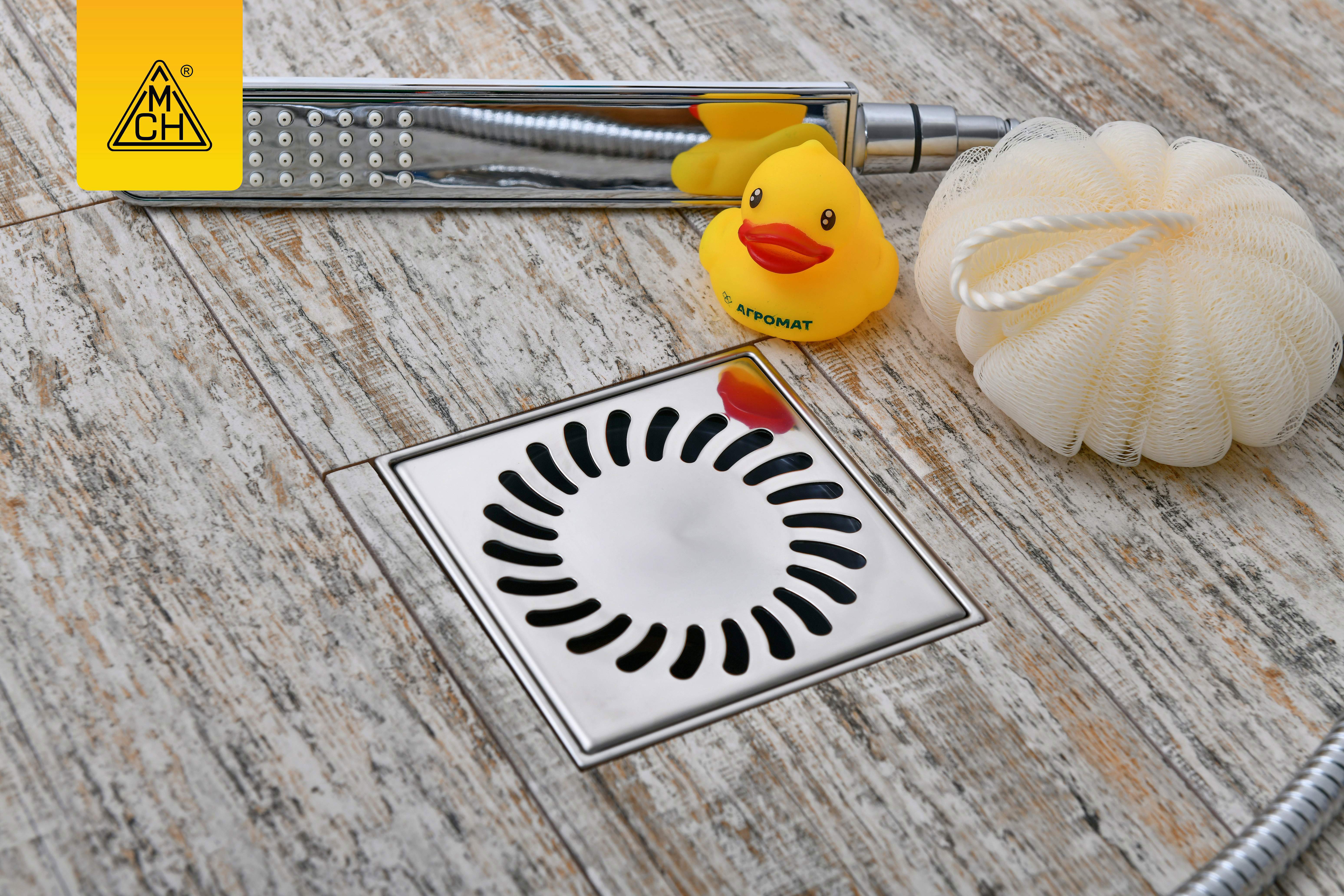 Изображение товара Трап для душа Mch 381 A мокрый затвор 22x24.5 см пластик