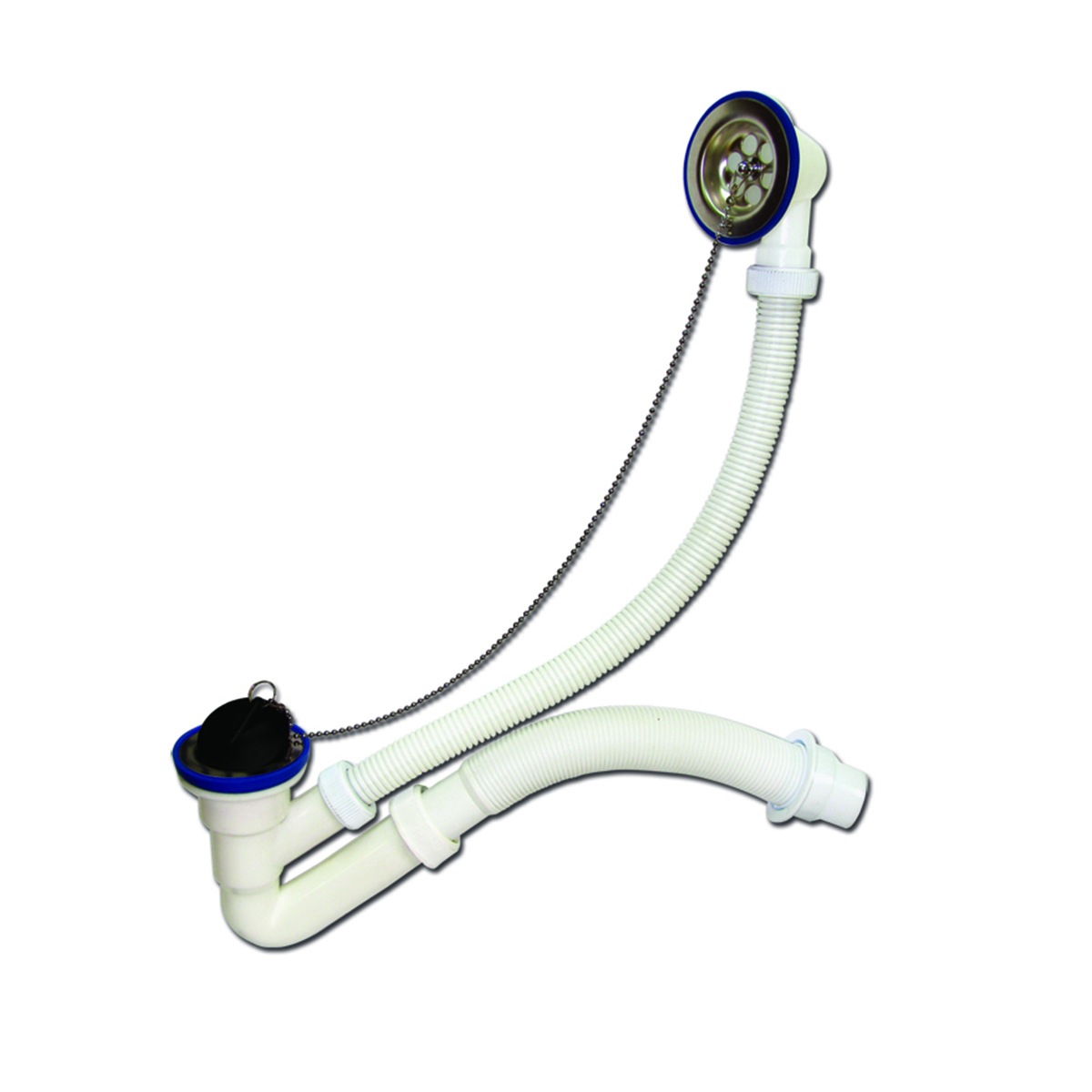 Изображение товара Сифон для ванны Virplast D40 мм белый 17561