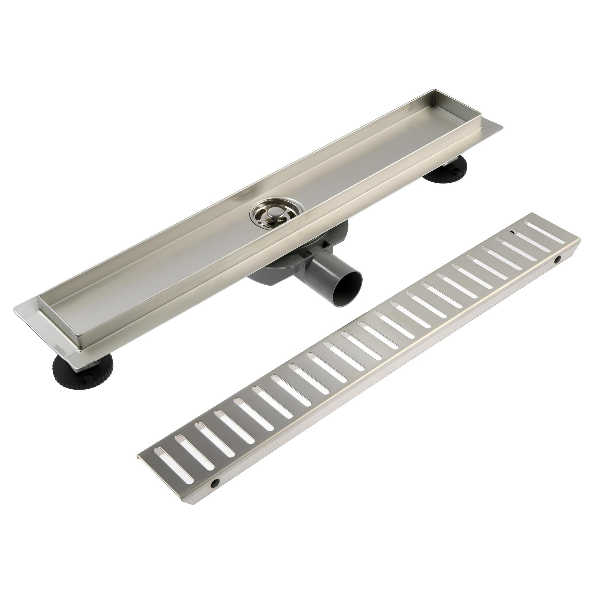 Изображение товара Трап для душа Zein комбинированный затвор 7x50 см нержавеющая сталь сатин