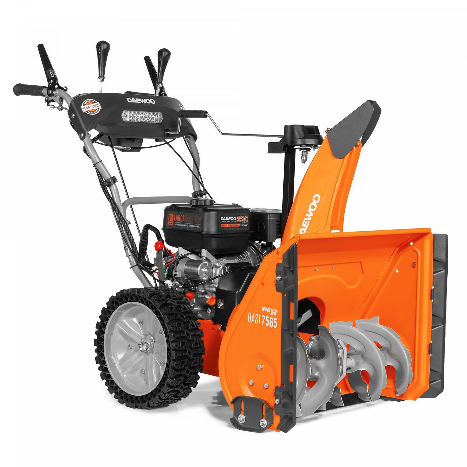 Изображение товара Снегоуборщик бензиновый Daewoo Dast 7565 65см 7.5 л/с профессиональный двигатель