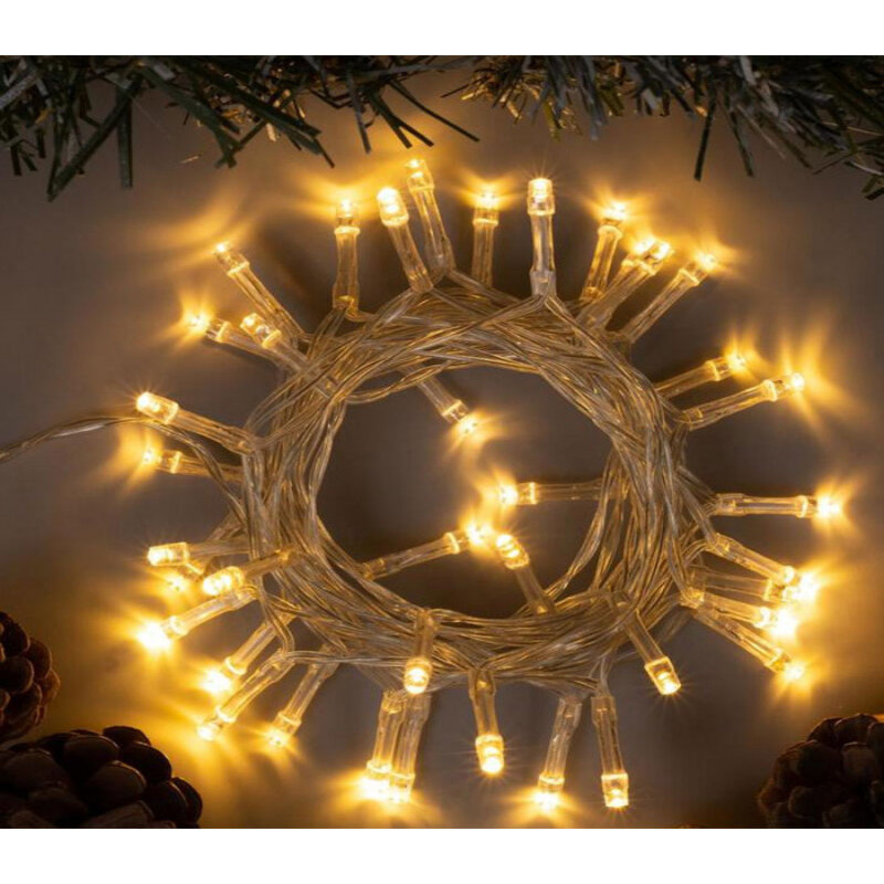 Изображение товара Электрогирлянда Clever-light stril07 20м 200 LED теплый белый 8 режимов