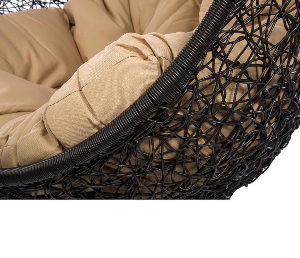 Изображение товара Подвесное кресло Экодизайн из искусственного ротанга бежевое Y0068KD