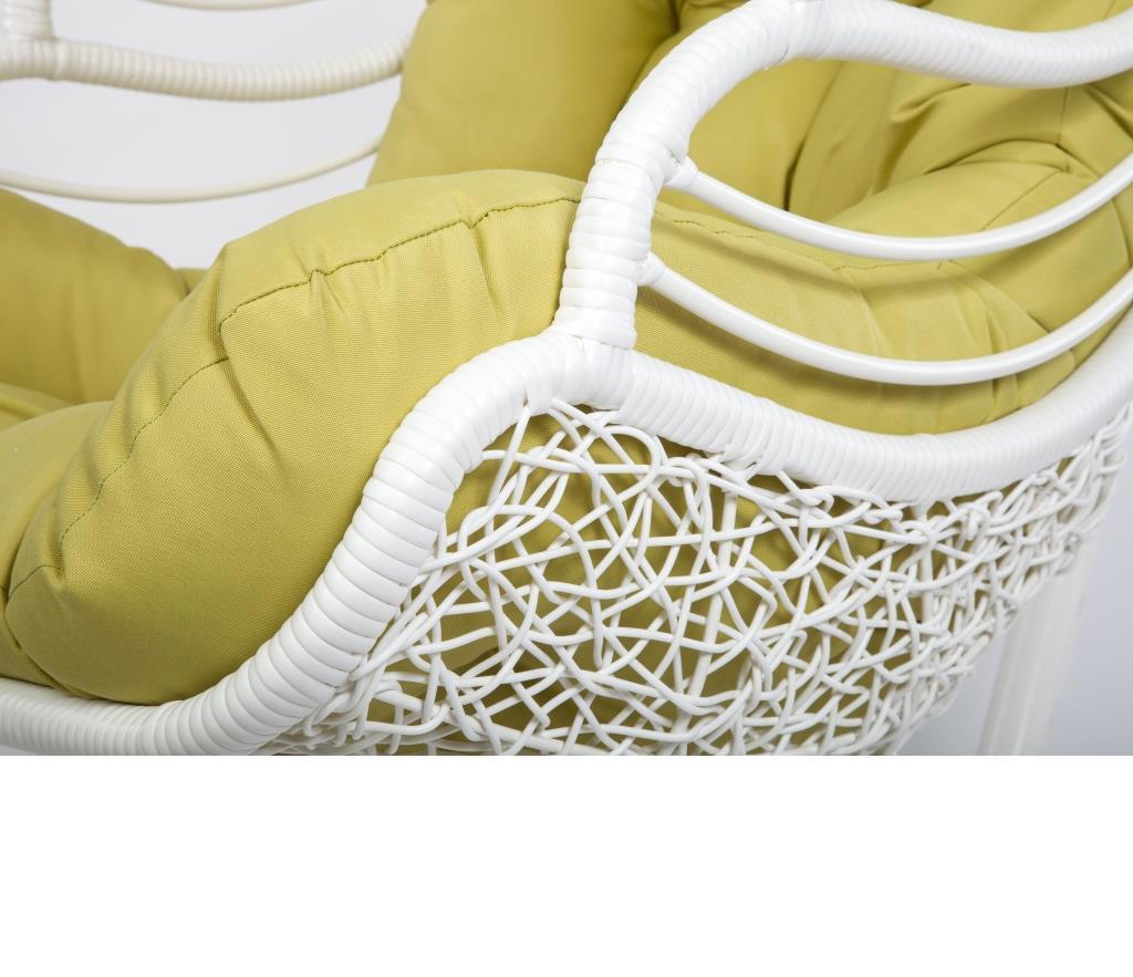 Изображение товара Подвесное кресло Экодизайн искусственный ротанг белый Y0149