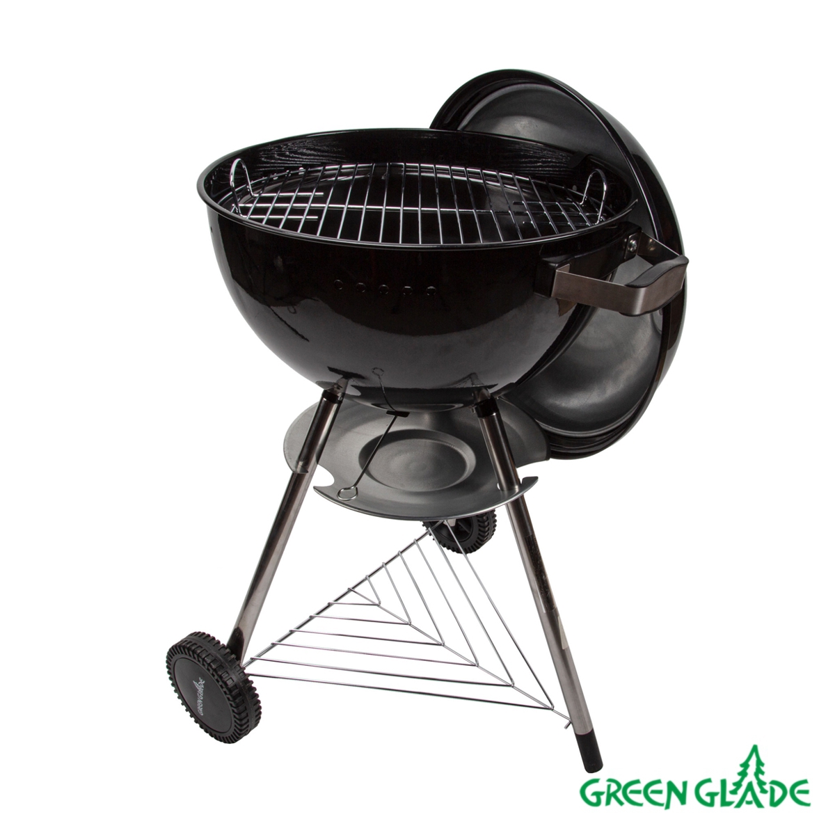 Изображение товара Гриль угольный Green Glade K181 с колесами и решеткой для барбекю Изображение товара Гриль угольный Green Glade K181 с колесами и решеткой для барбекю