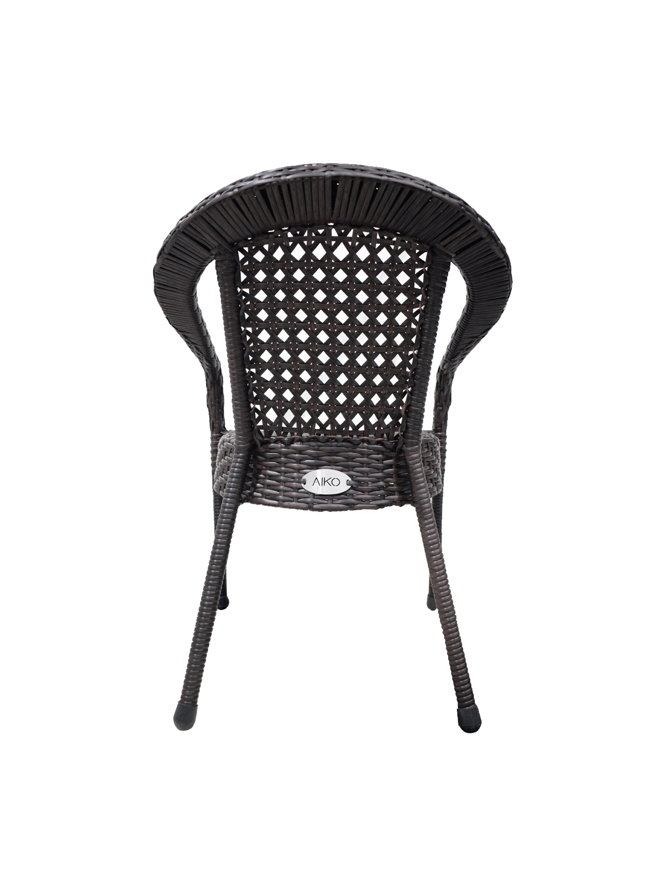 Изображение товара Кресло садовое Aiko Deco 4019 из ротанга коричневое 53x60x80 см