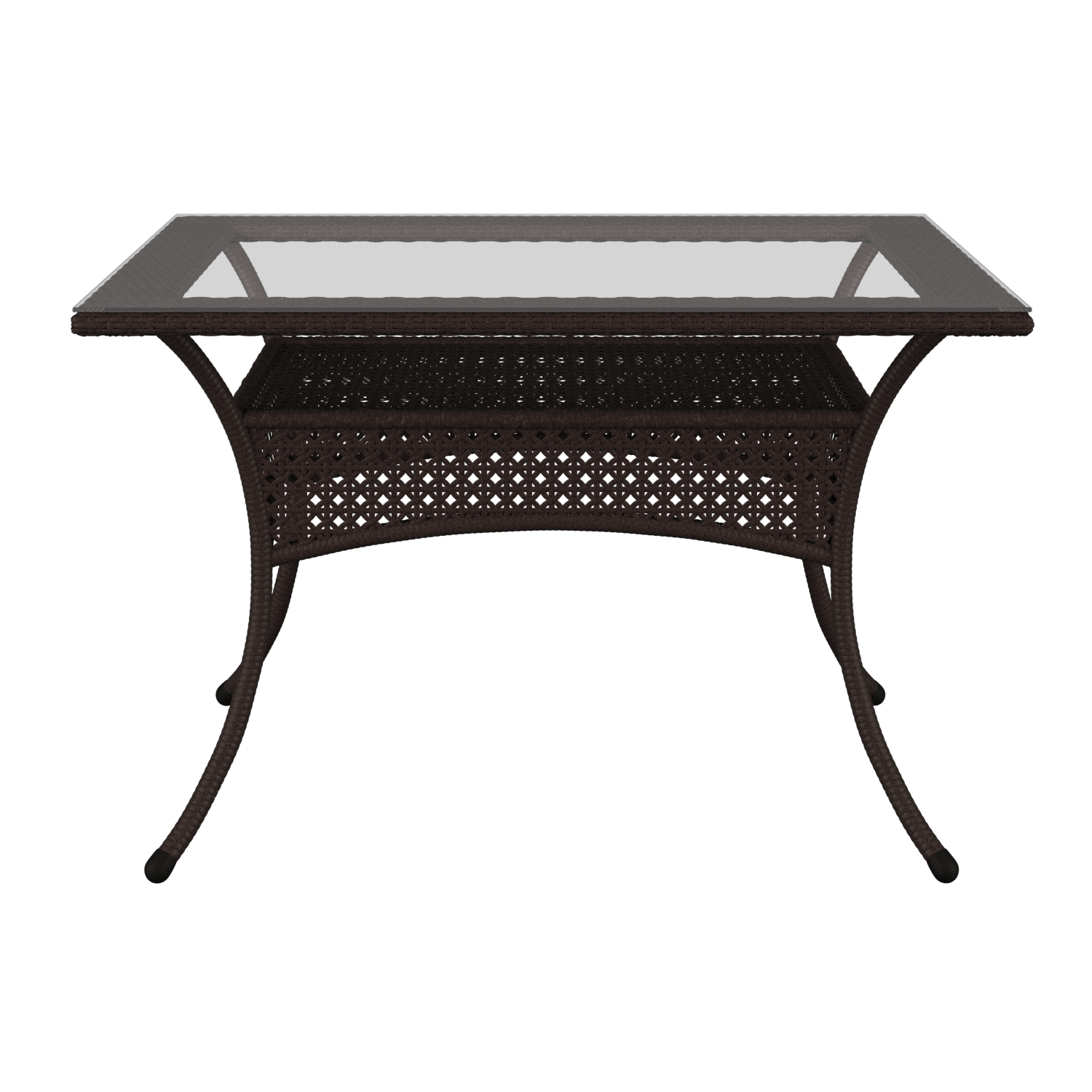 Изображение товара Стол садовый Aiko Deco 120 см из ротанга и металла, прямоугольный