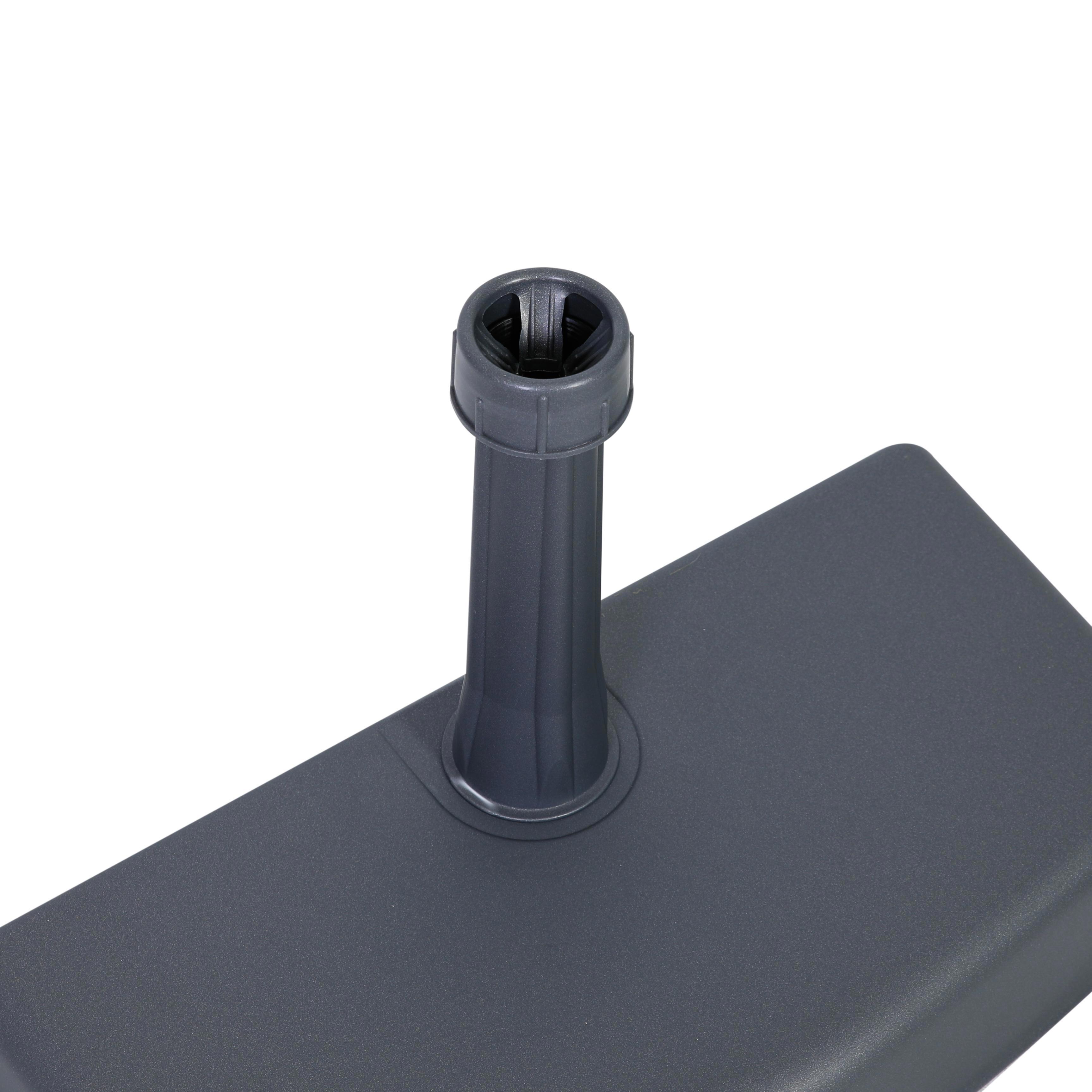 Изображение товара Подставка для зонта Greemotion пластик бетон антрацит 20 кг стабилизация