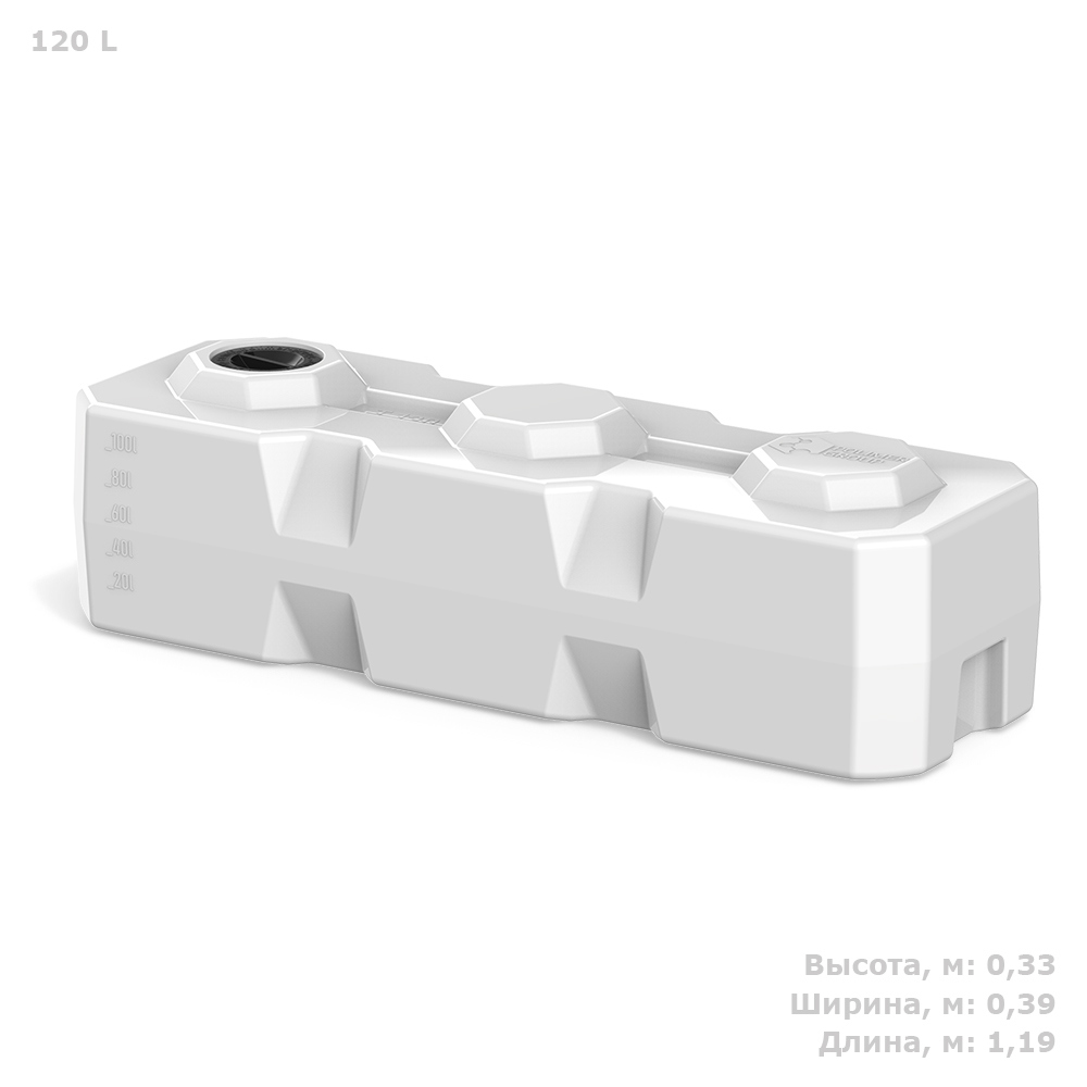 Изображение товара Емкость Polimer Group Т-120 для воды белая 120 литров