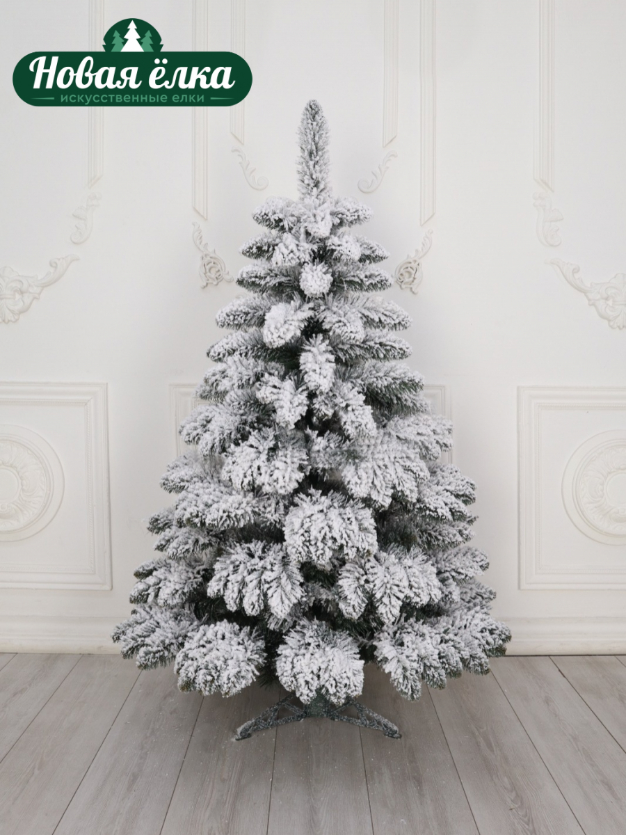 Изображение товара Ель искусственная Новая ёлка 1989141 Сибирская Люкс заснеженная 1.4 м