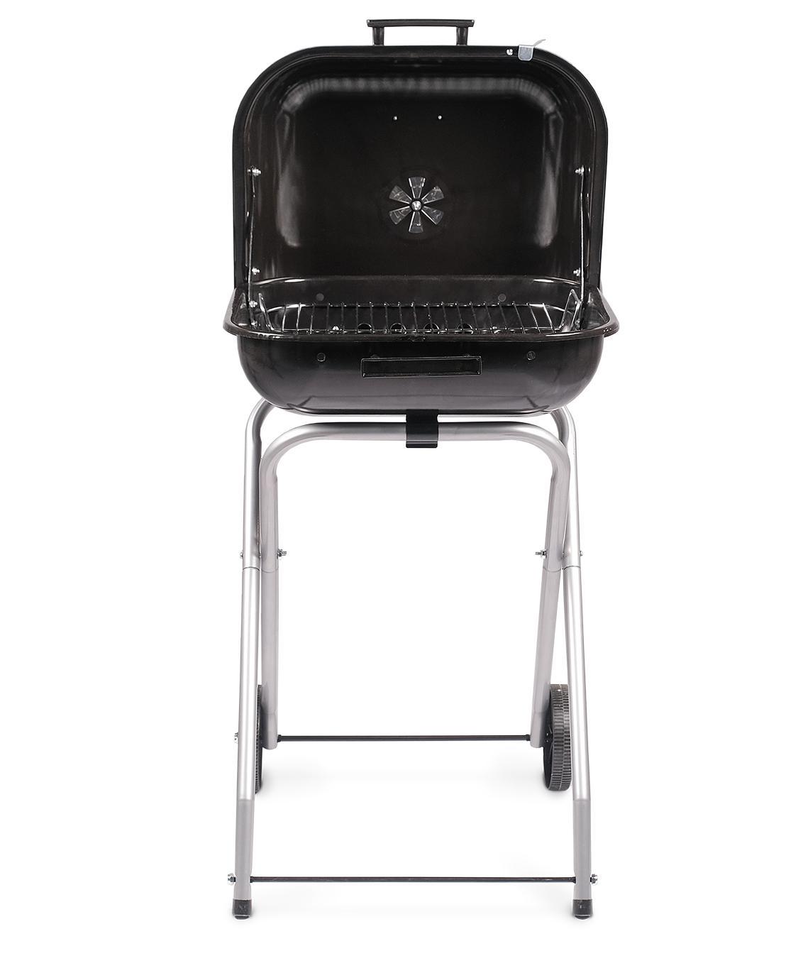 Изображение товара Гриль угольный Start Grill CUBE с фарфоровым покрытием и колесами Изображение товара Гриль угольный Start Grill CUBE с фарфоровым покрытием и колесами