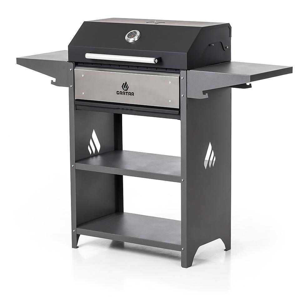 Изображение товара Мангал GRATAR Optima BBQ из стали с термометром и защитой от ветра