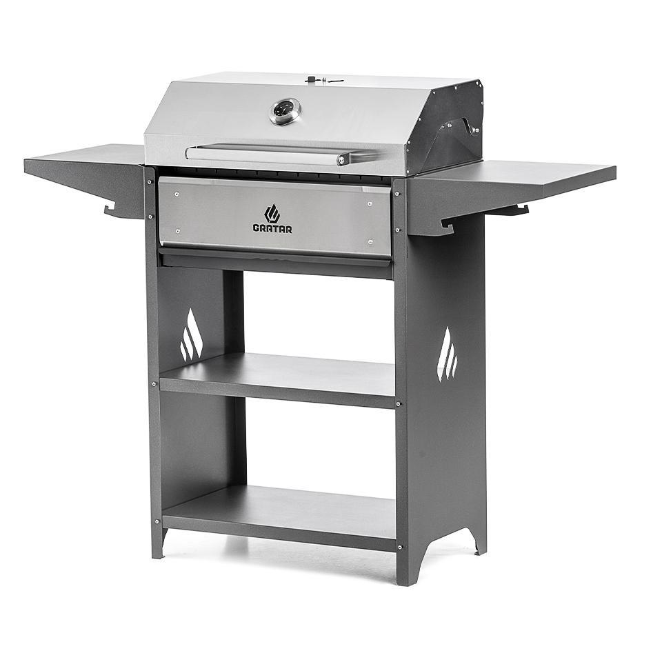 Изображение товара Мангал GRATAR Optima BBQn с термометром и выдвижным зольником 60x133x111 см Изображение товара Мангал GRATAR Optima BBQn с термометром и выдвижным зольником 60x133x111 см
