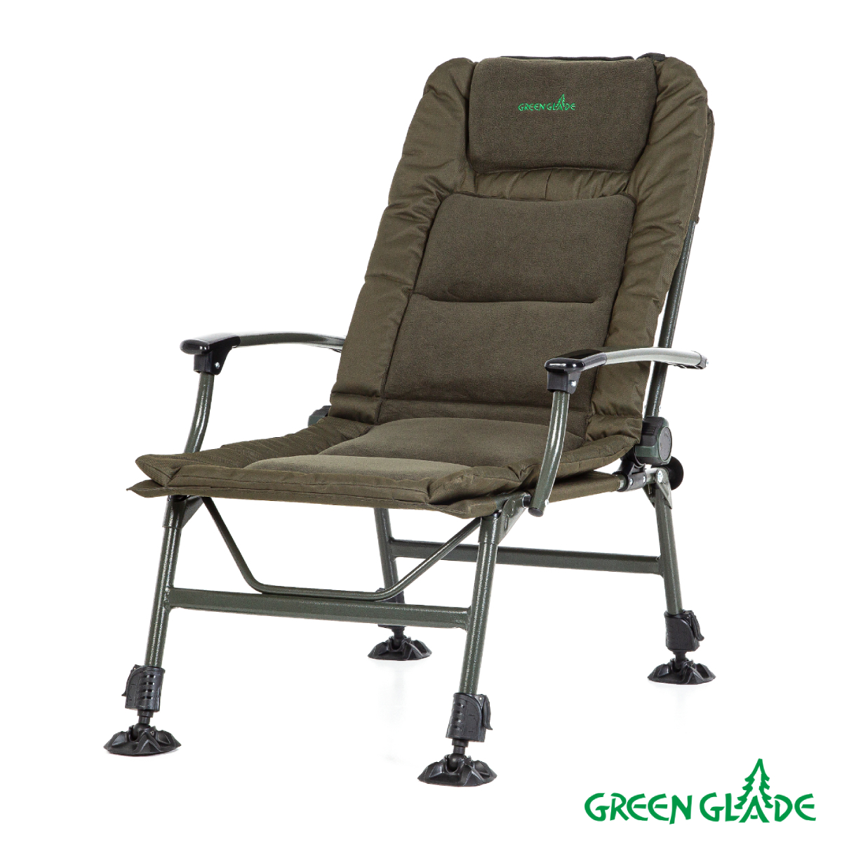 Изображение товара Кресло садовое складной Green glade M2310 54x54x100 см полиэстер зеленый 1 шт