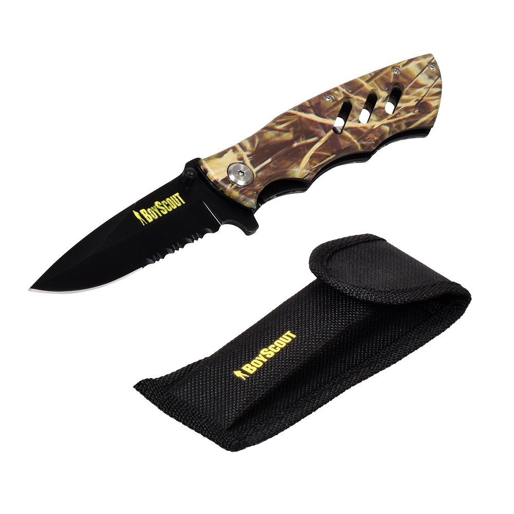 Изображение товара Нож строительный складной Boyscout 61287 из нержавеющей стали для ремонтных работ