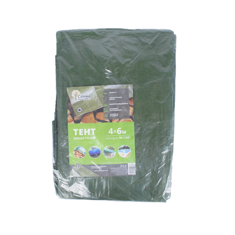 Изображение товара Тент защитный Урожайная сотка 4x6м из полиэтилена
