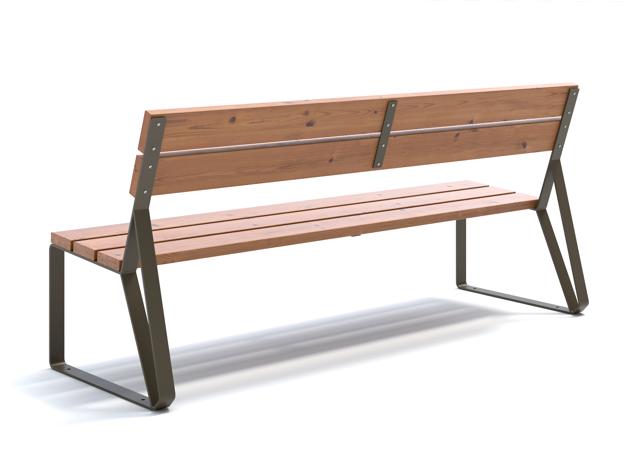 Изображение товара Садовая скамейка Mirozdanie PT1840M Park 1840 термососна мох для отдыха на улице