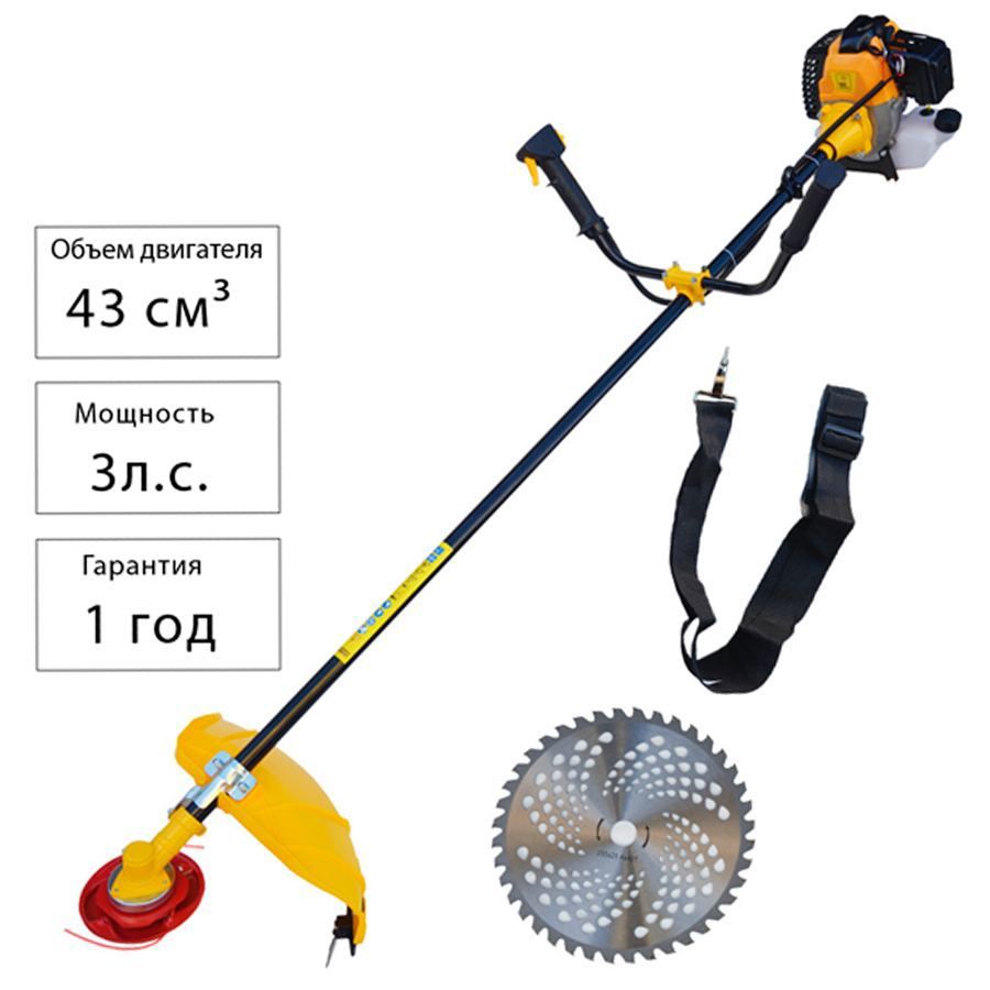 Изображение товара Бензиновый триммер Partner for garden BT-430 мощностью 3 л.с.