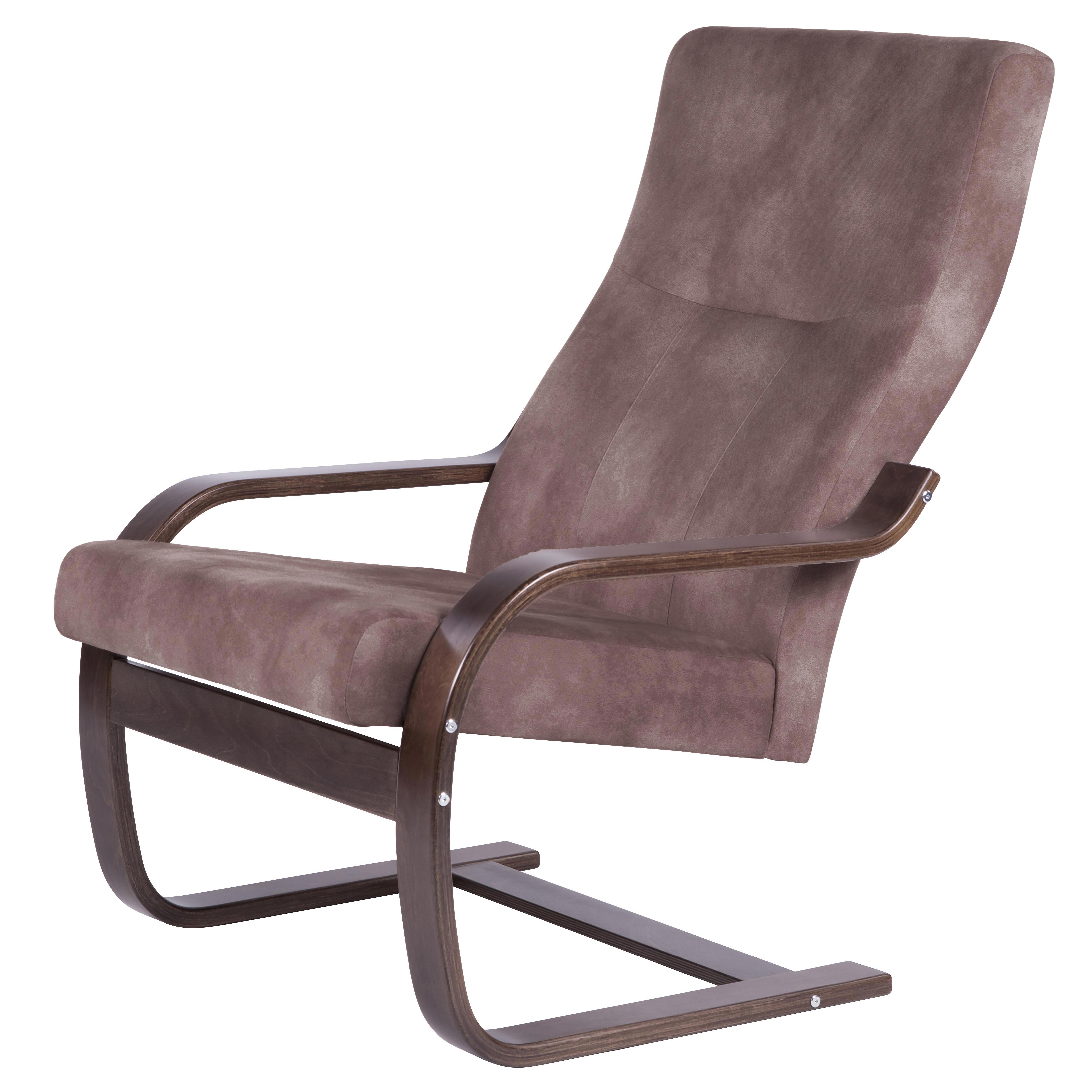 Изображение товара Кресло-качалка Мебелик 7515 Кристалл 69 см x 83 см x 101 см холст коричневый