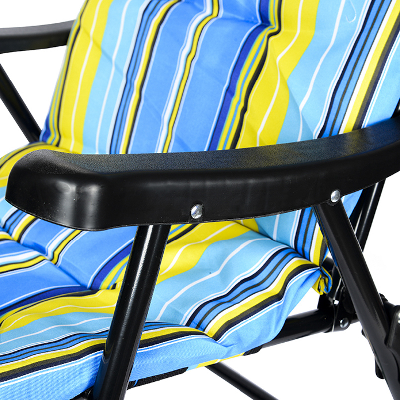 Изображение товара Складное садовое кресло Твой пикник Релакс 47x57x95 см сталь разноцветное