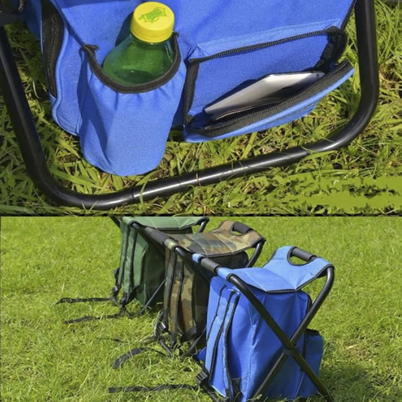 Изображение товара Стул садовый складной Твой пикник Д0608 34 x29x50 см металл зеленый 1 шт