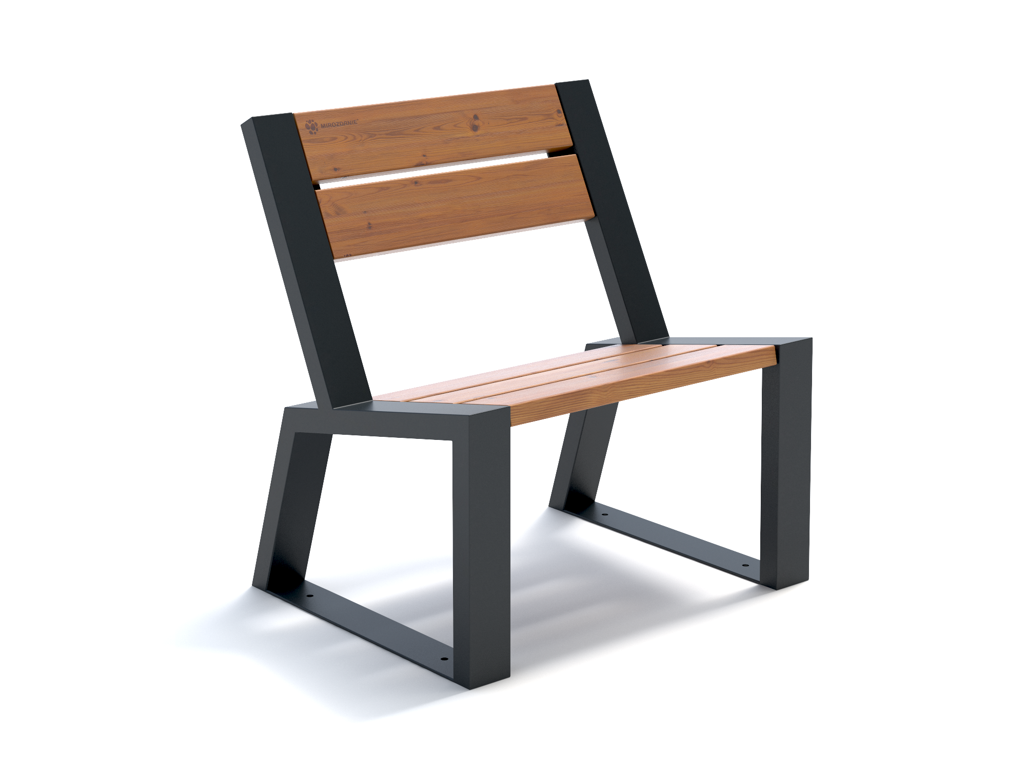 Изображение товара Кресло садово-парковая Mirozdanie Stone 740 термососна графит