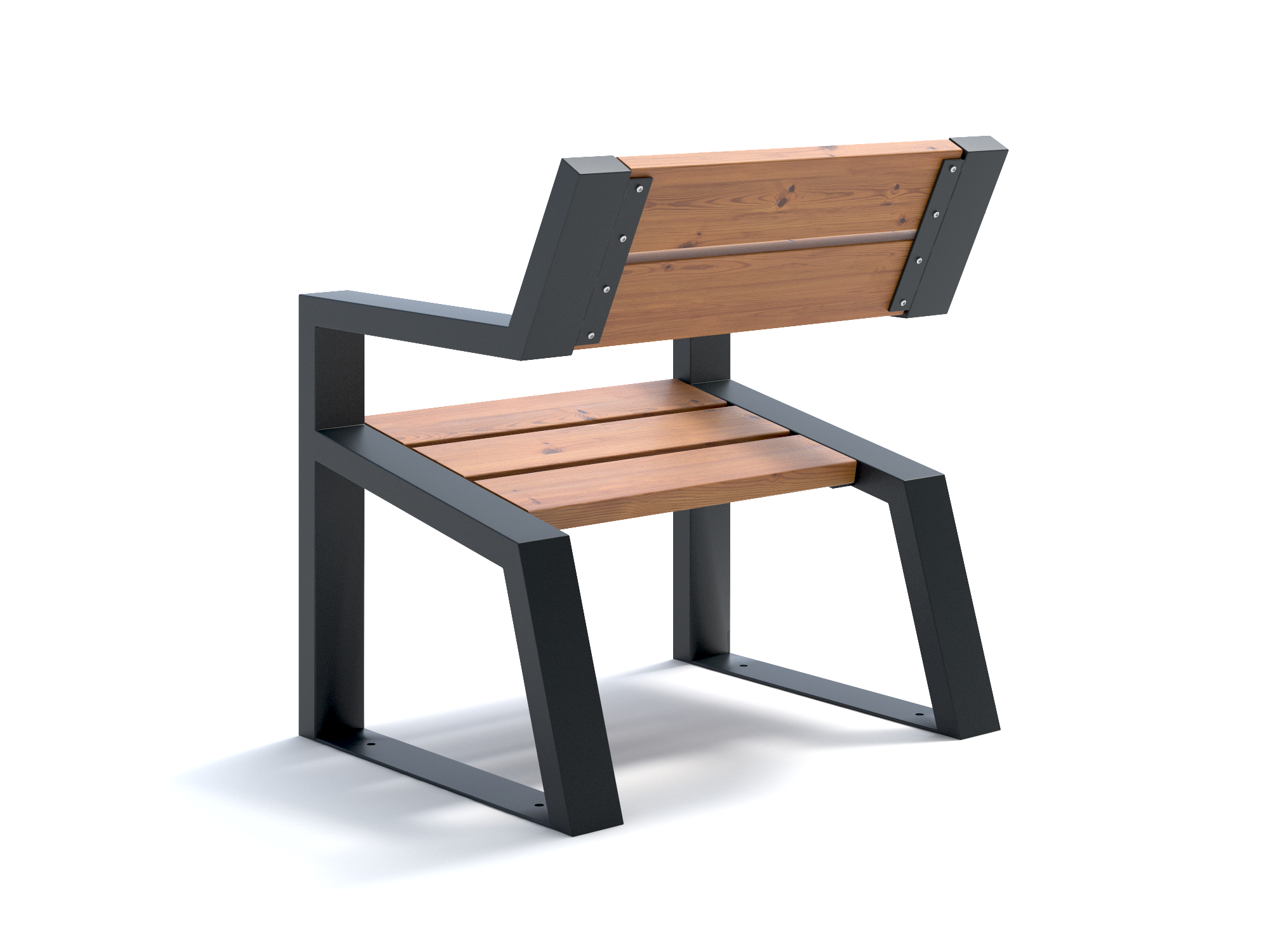 Изображение товара Кресло садово-парковая Mirozdanie Mountain 740 термососна графит