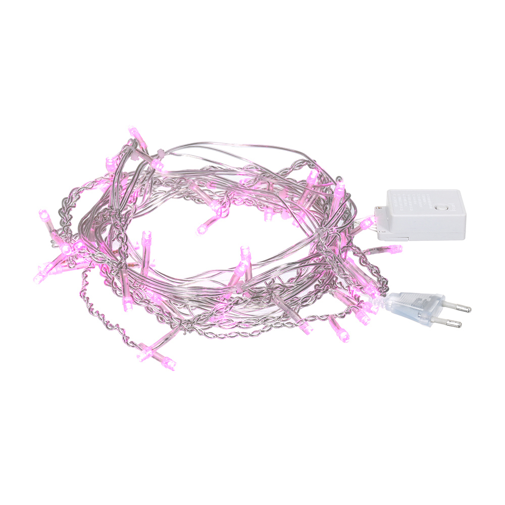 Изображение товара Электрогирлянда комнатная Vegas 55168 с 48 светодиодами 2 м 8 режимов розовая