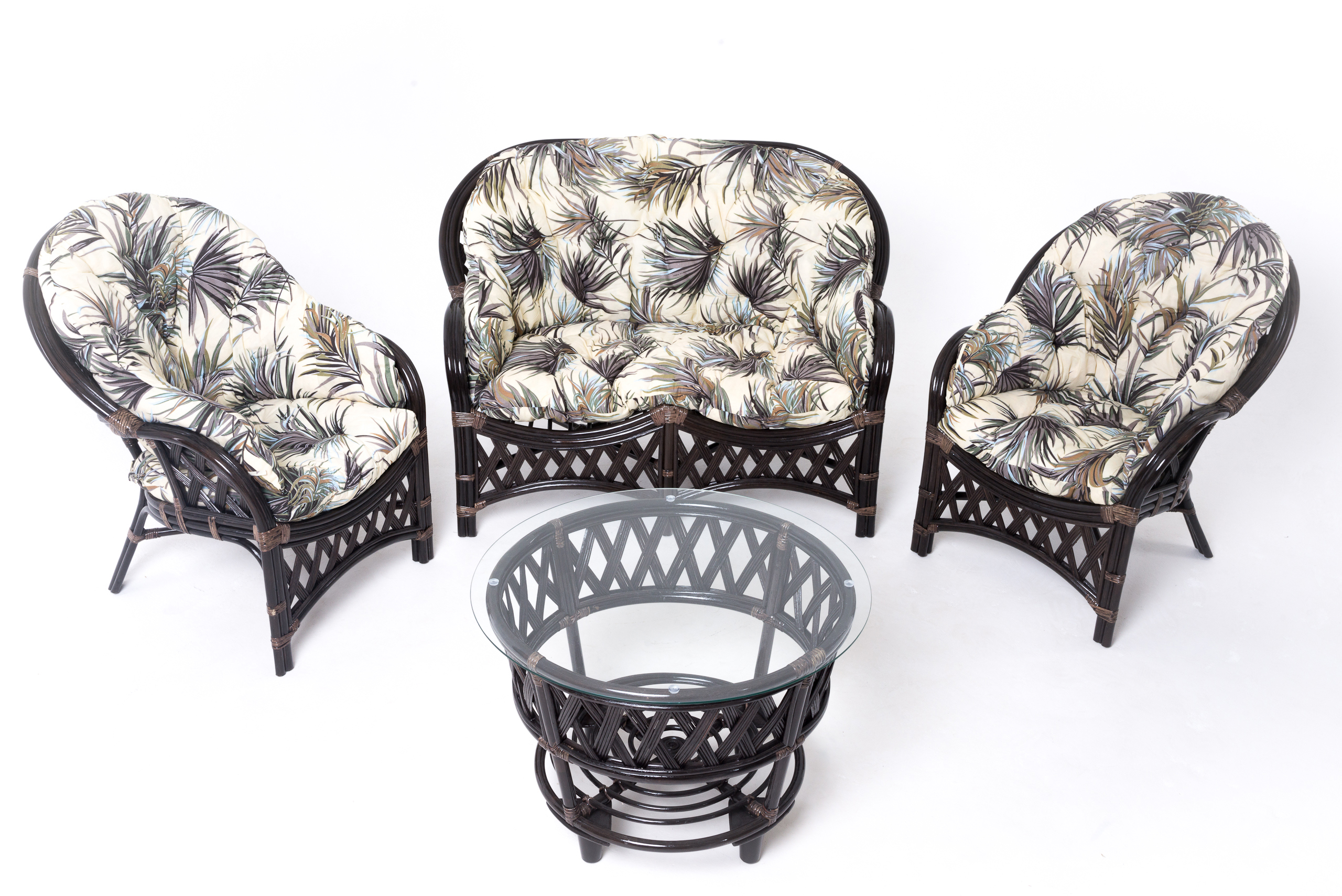 Изображение товара Комплект садовой мебели из ротанга Roosevelt с мягкими подушками